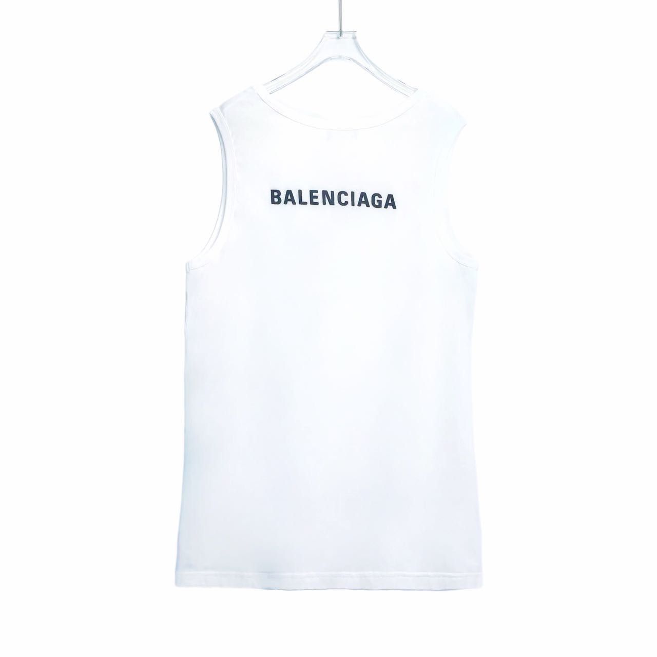 Balenciaga Balenciaga Logo Embroidered Sleeveless Tank Top K26WX Size US S / EU 44-46 / 1 - 2 Thumbnail