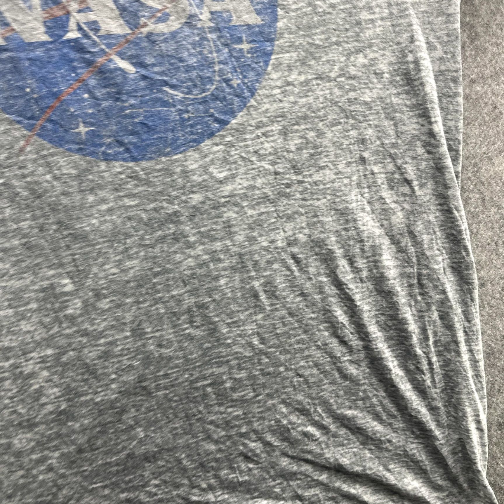 Vintage NASA Shirt Mens Large Gray Distressed Logo Tee Space Graphic Astronaut Size US M / EU 48-50 / 2 - 5 Thumbnail