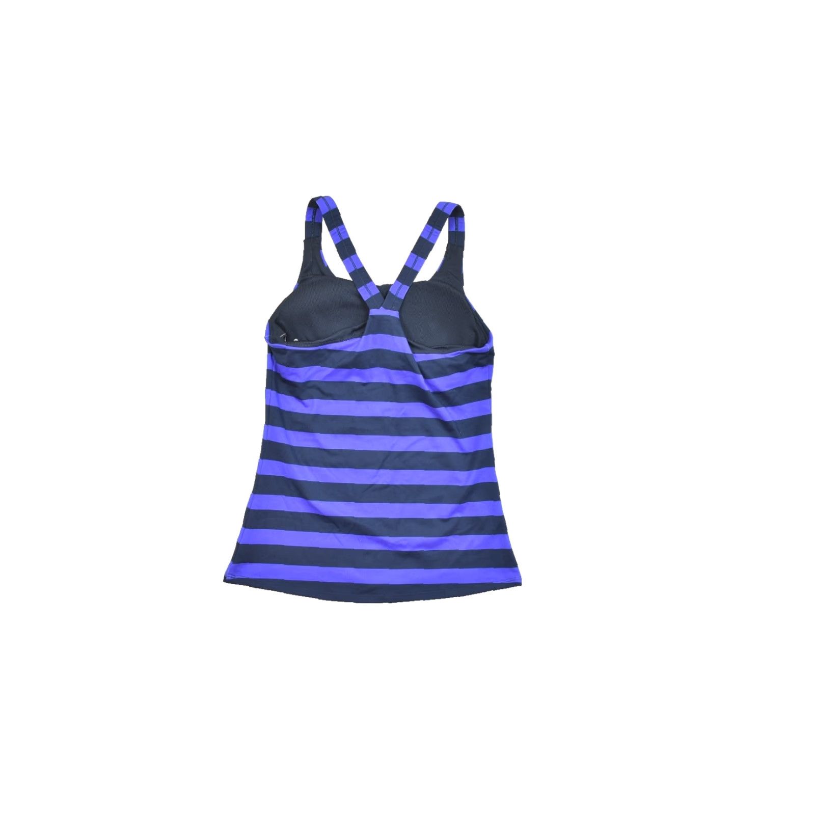Athleta Athleta Tank Top Womens Small Blue Navy Striped Racerback Athletic Sleeveless Pullover Size S / US 4 / IT 40 - 2 Thumbnail