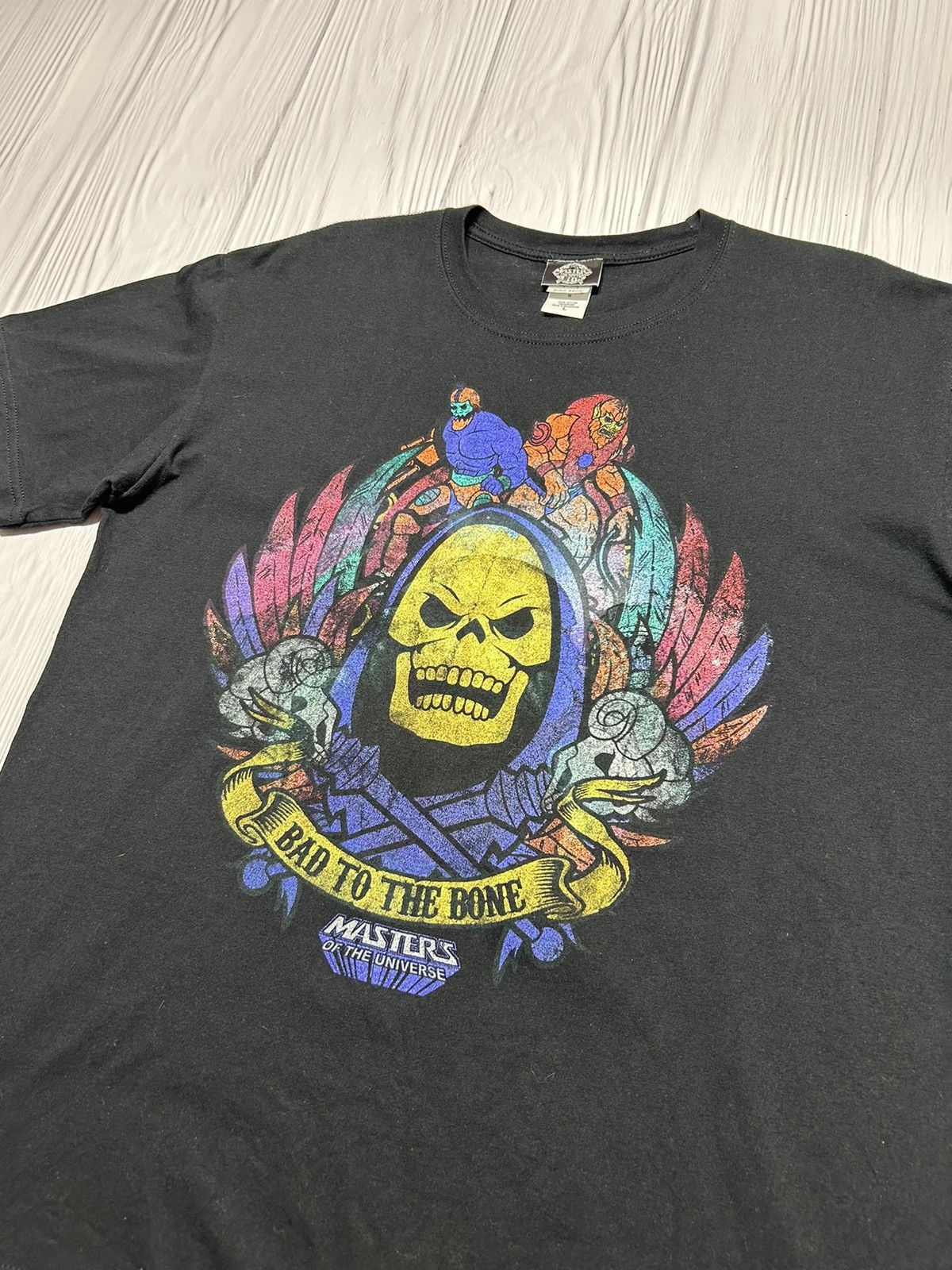Vintage Vintage Masters Of The Universe Bad To The Bone T-Shirt Size US L / EU 52-54 / 3 - 5 Thumbnail