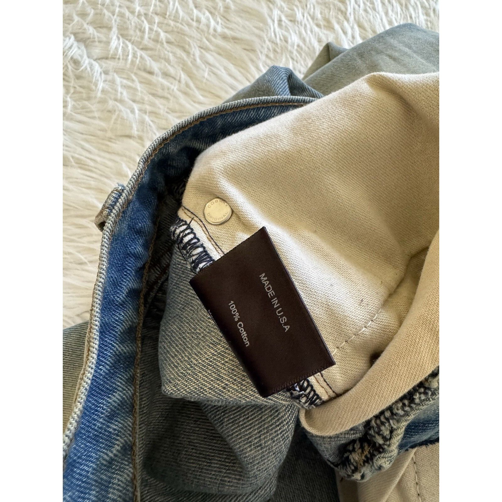 Rhude Rhude New Denim Jeans Paint Splatter Distressed Indigo Blue Size US 29 - 5 Thumbnail