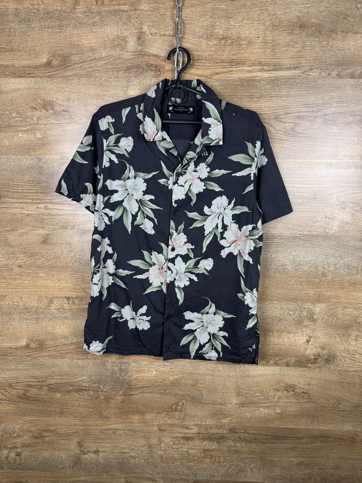 Allsaints Mens Vintage AllSaints LAYBACK SS SHIRT button up Hawaiian Size US S / EU 44-46 / 1 - 1 Thumbnail