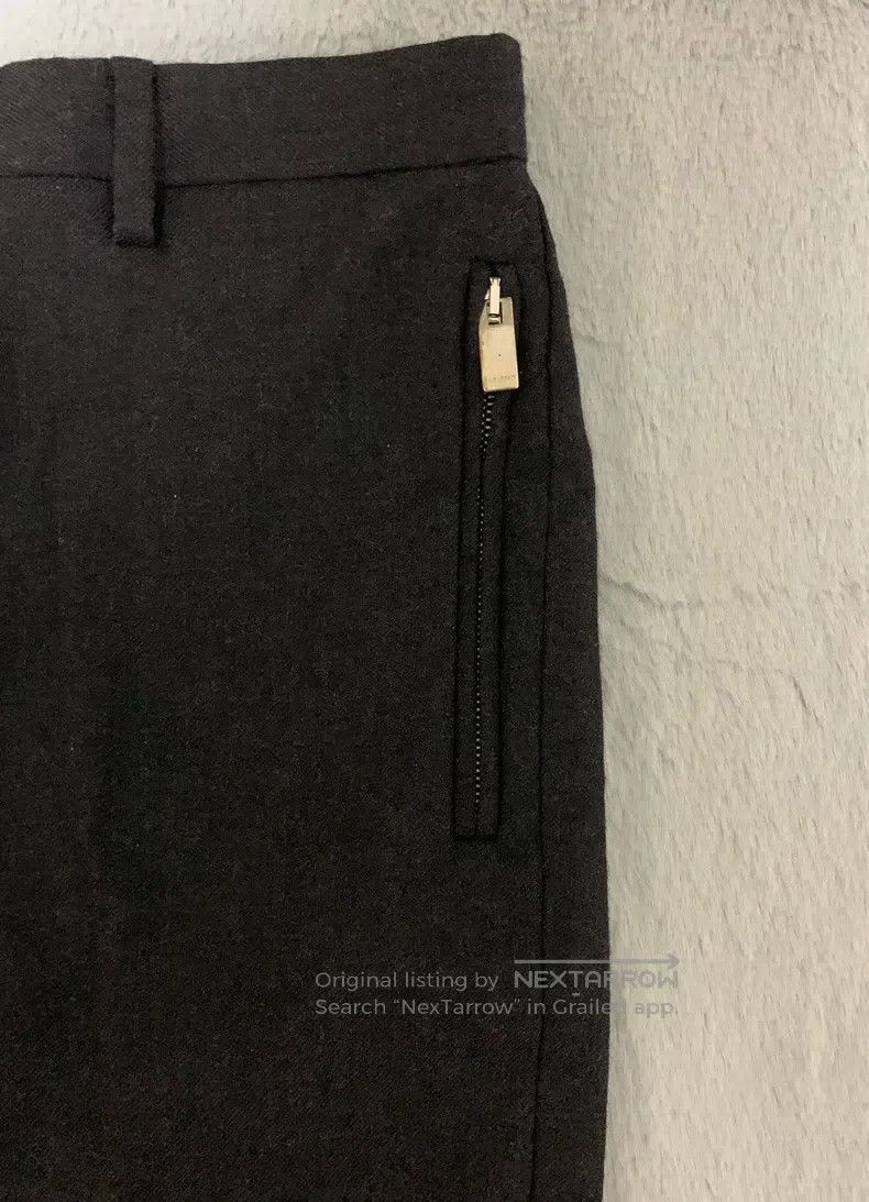 Saint Laurent Paris Saint Laurent Paris Original Gray Double Zipper Wool Trous Size US 38 / EU 54 - 5 Thumbnail