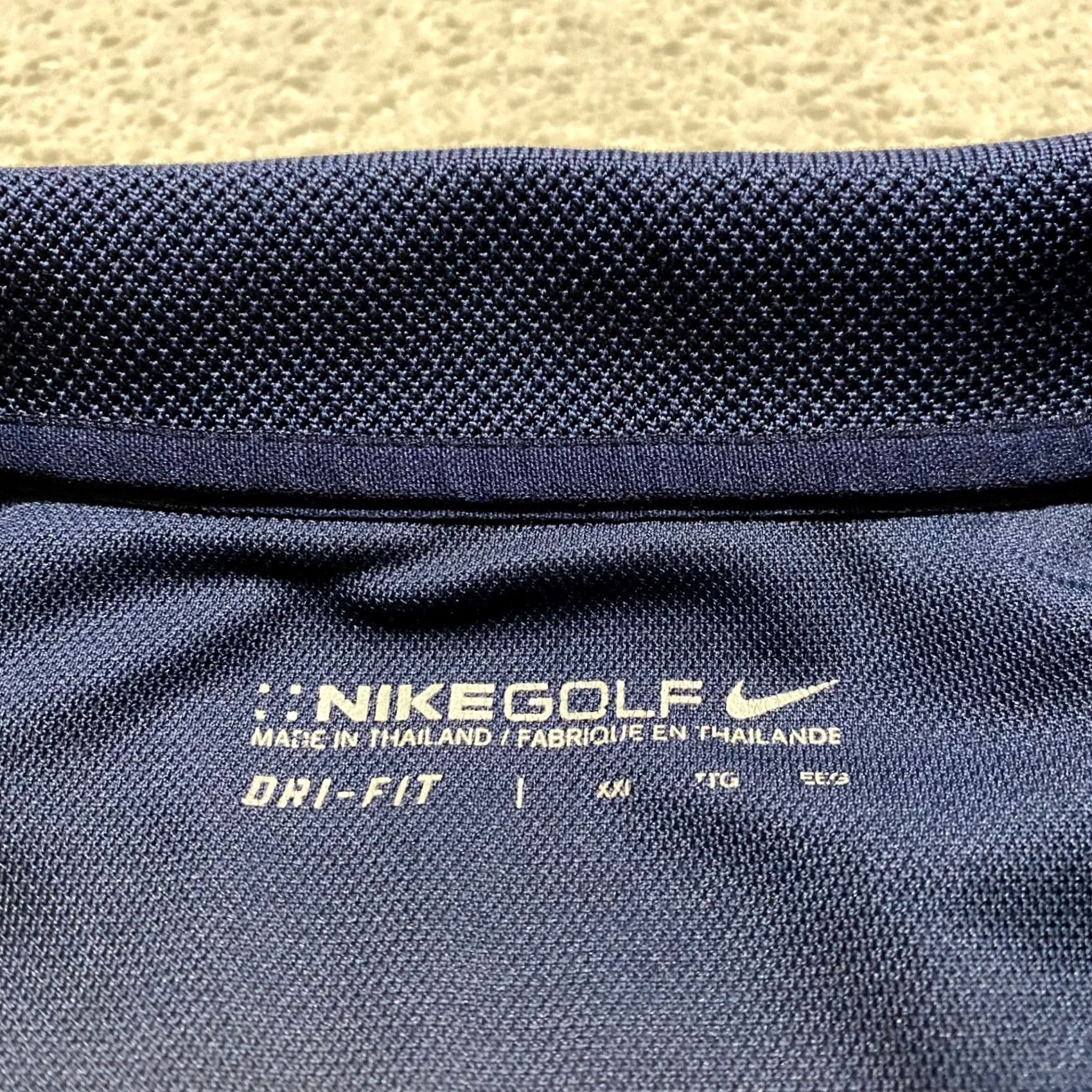 Nike Nike Golf Polo Shirt 2XL Mens Dri-Fit Solid Blue Short Sleeve Athletic Shirt Size US XXL / EU 58 / 5 - 3 Thumbnail