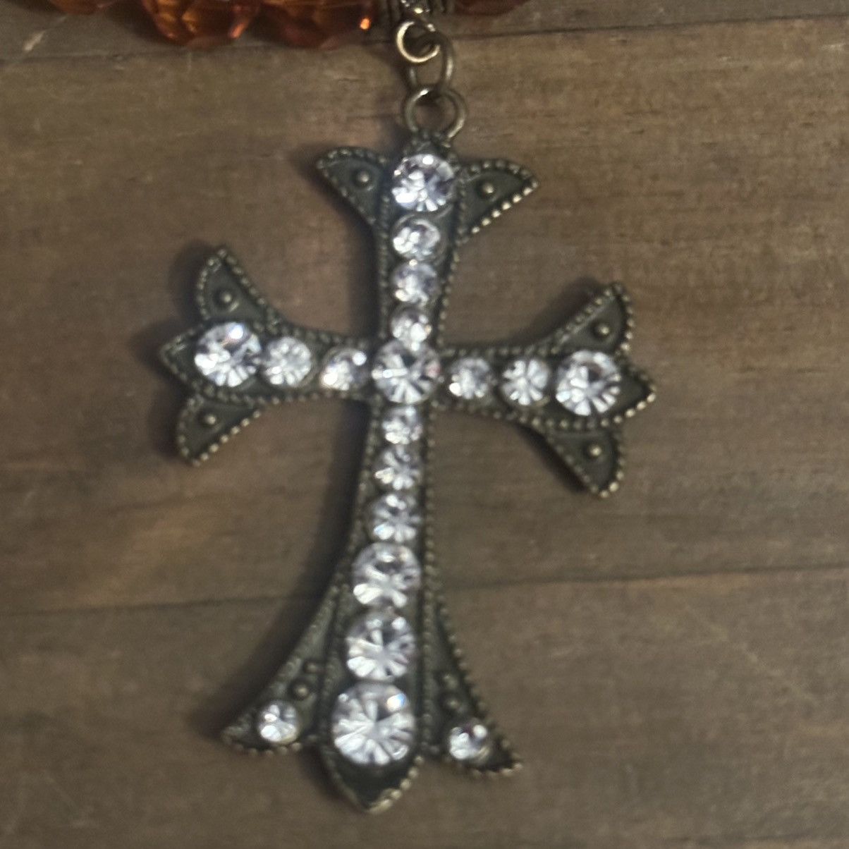 Other Bijoux Terner beaded leather rope cross pendant necklace Size ONE SIZE - 4 Thumbnail