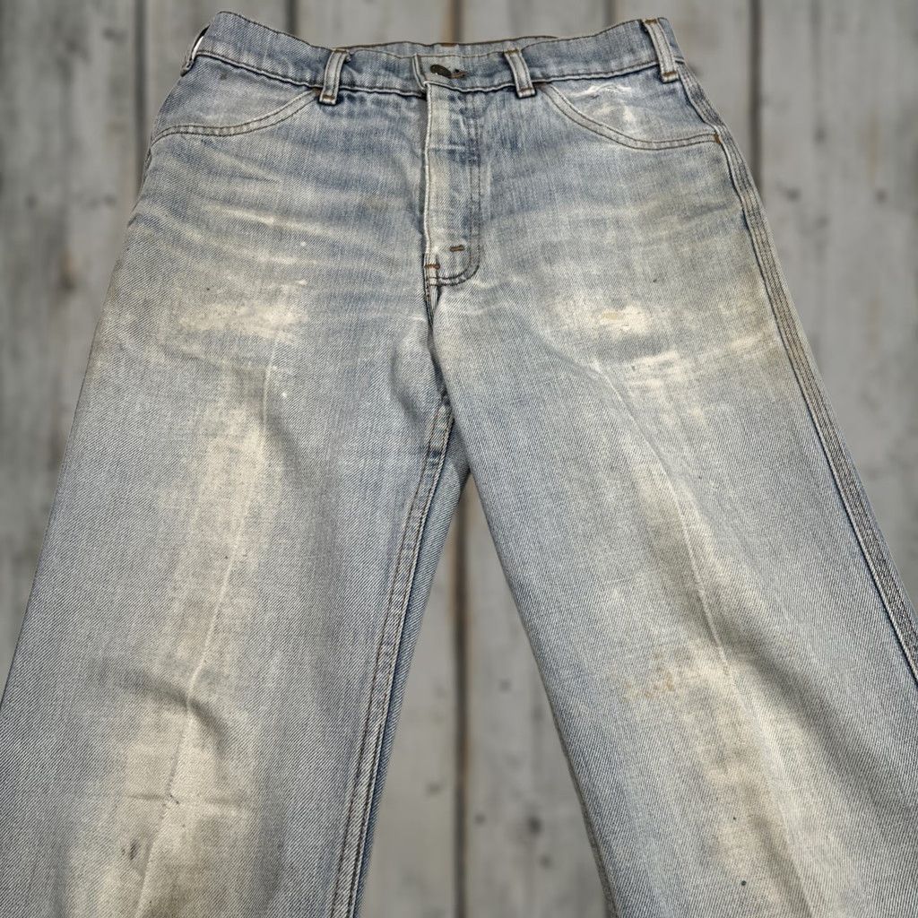Levi's VINTAGE Levi’s 207 Orange Tab Flare Bell Bottoms Womens W28 L33 Thrashed Faded Denim 1970s Womens Mens Boys? Size 28" / US 6 / IT 42 - 1 Thumbnail