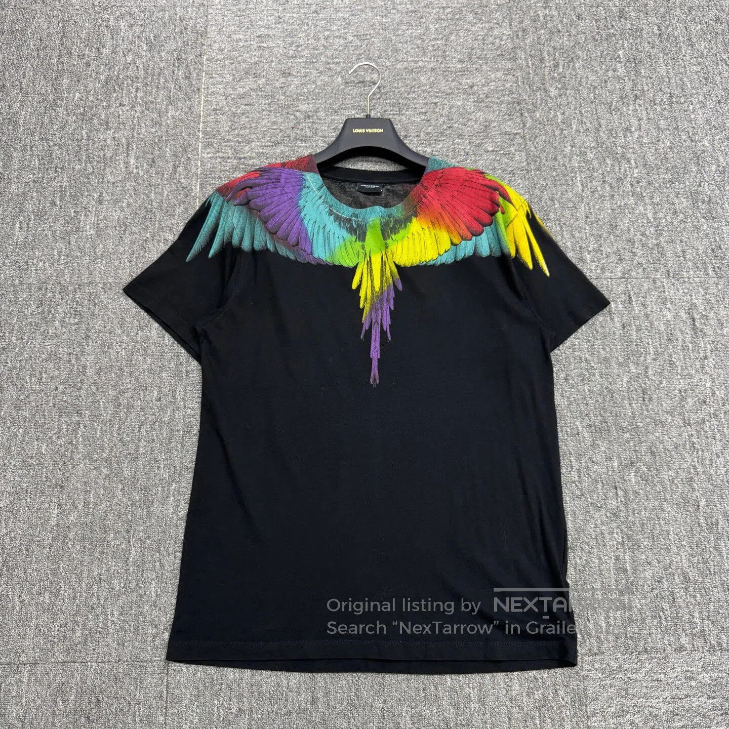 Marcelo Burlon MARCELO BURLON Rainbow-winged short-sleeved shirt| Size US XXS / EU 40 - 1 Thumbnail