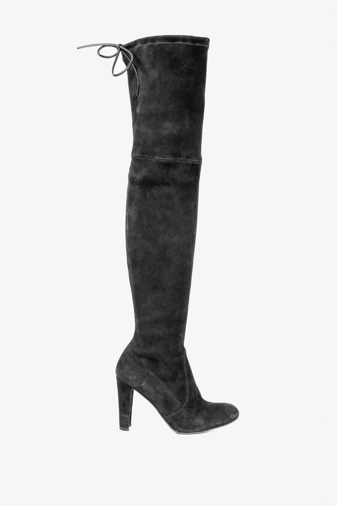 Stuart Weitzman Stuart Weitzman Highland SuedeThe-Knee Tie-Back Boots Size US 6 / IT 36 - 1 Thumbnail