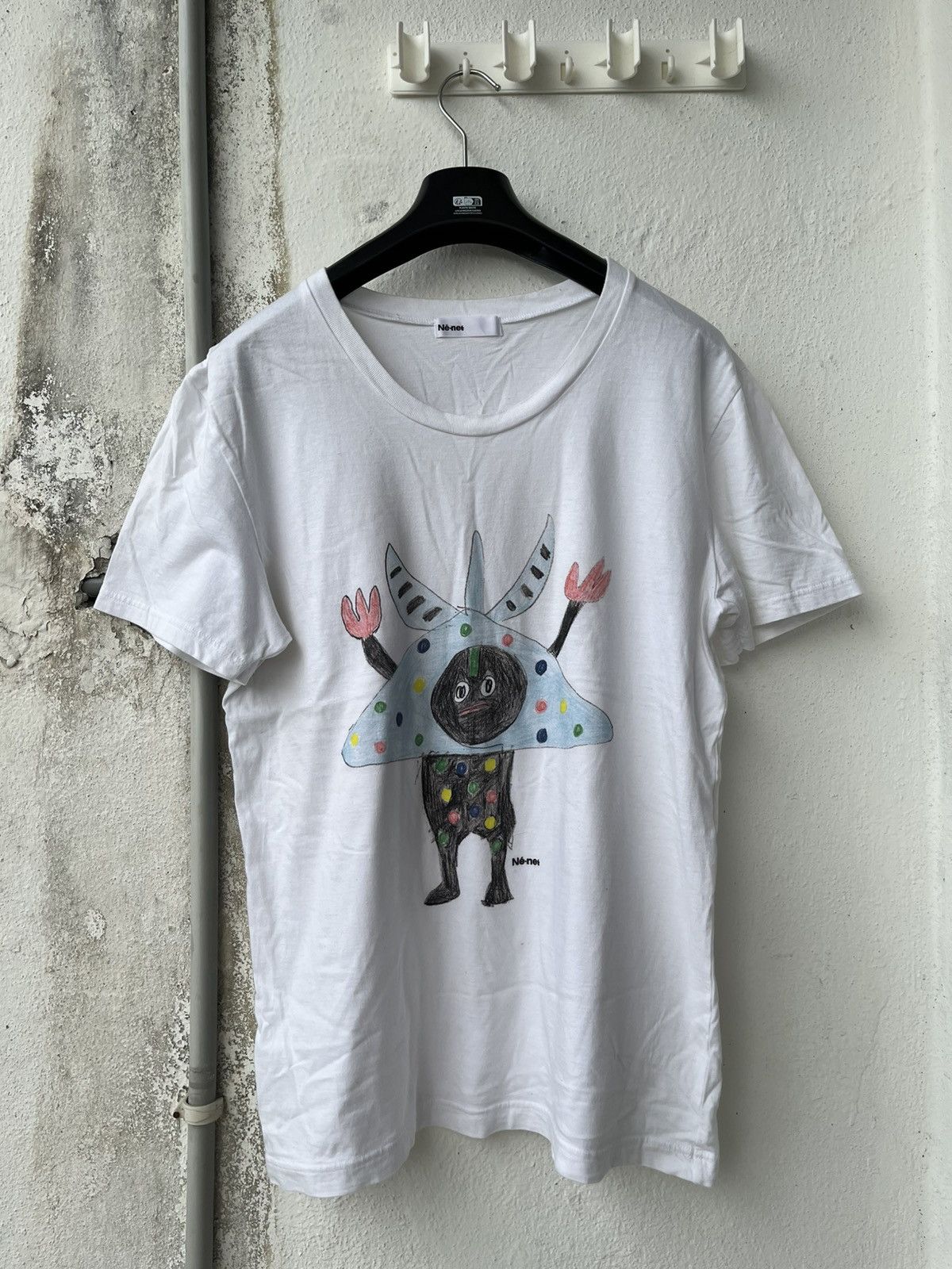 Ne-Net Ne-Net Issey Miyake Cat Doodle Tshirt Size US M / EU 48-50 / 2 - 1 Thumbnail
