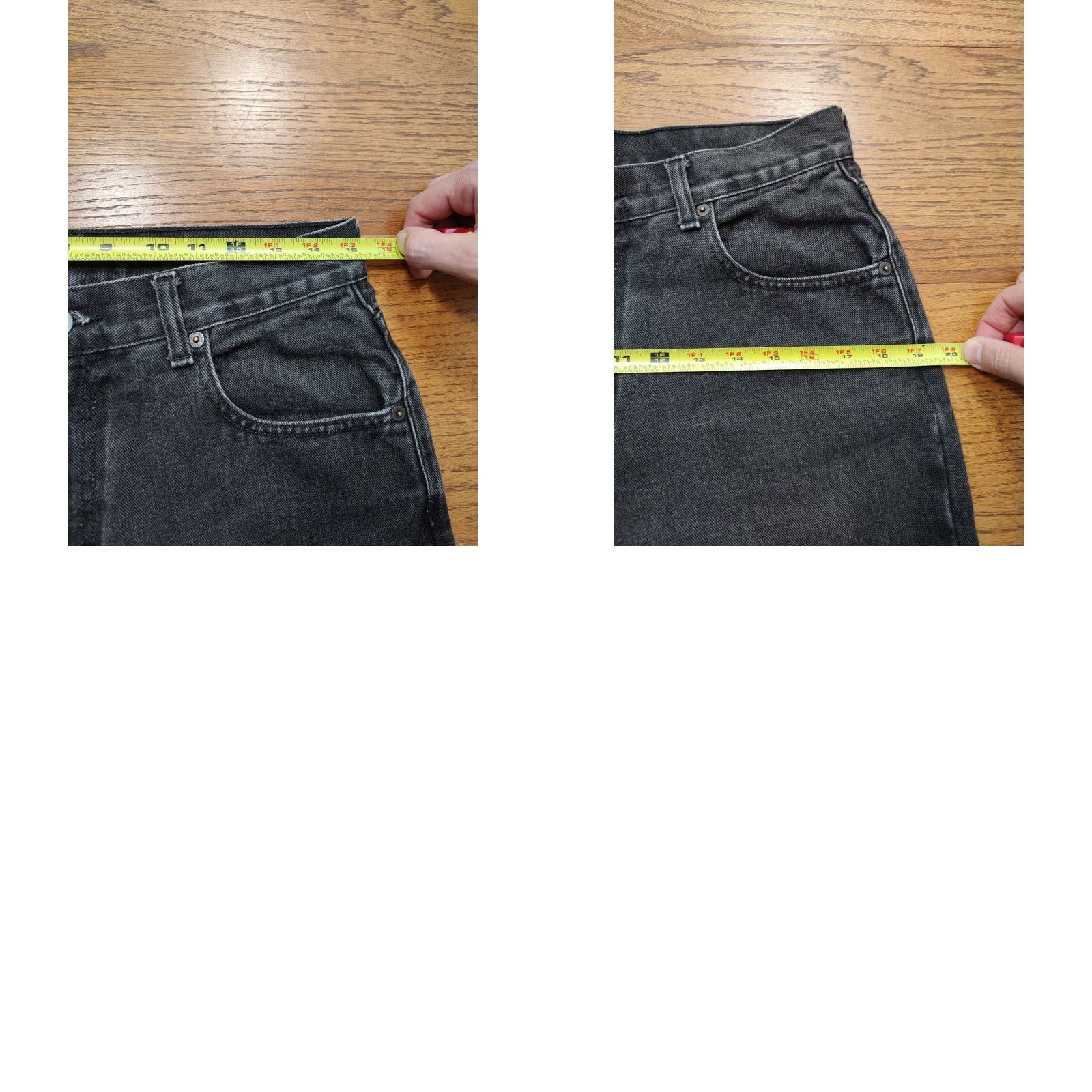 Calvin Klein VINTAGE Calvin Klein USA Made Jeans Mens 30x33 Black Denim 5-Pocket Straight Zip Calv in Easy Fit 80s 90s Retro Designer Size US 30 / EU 46 - 9 Thumbnail