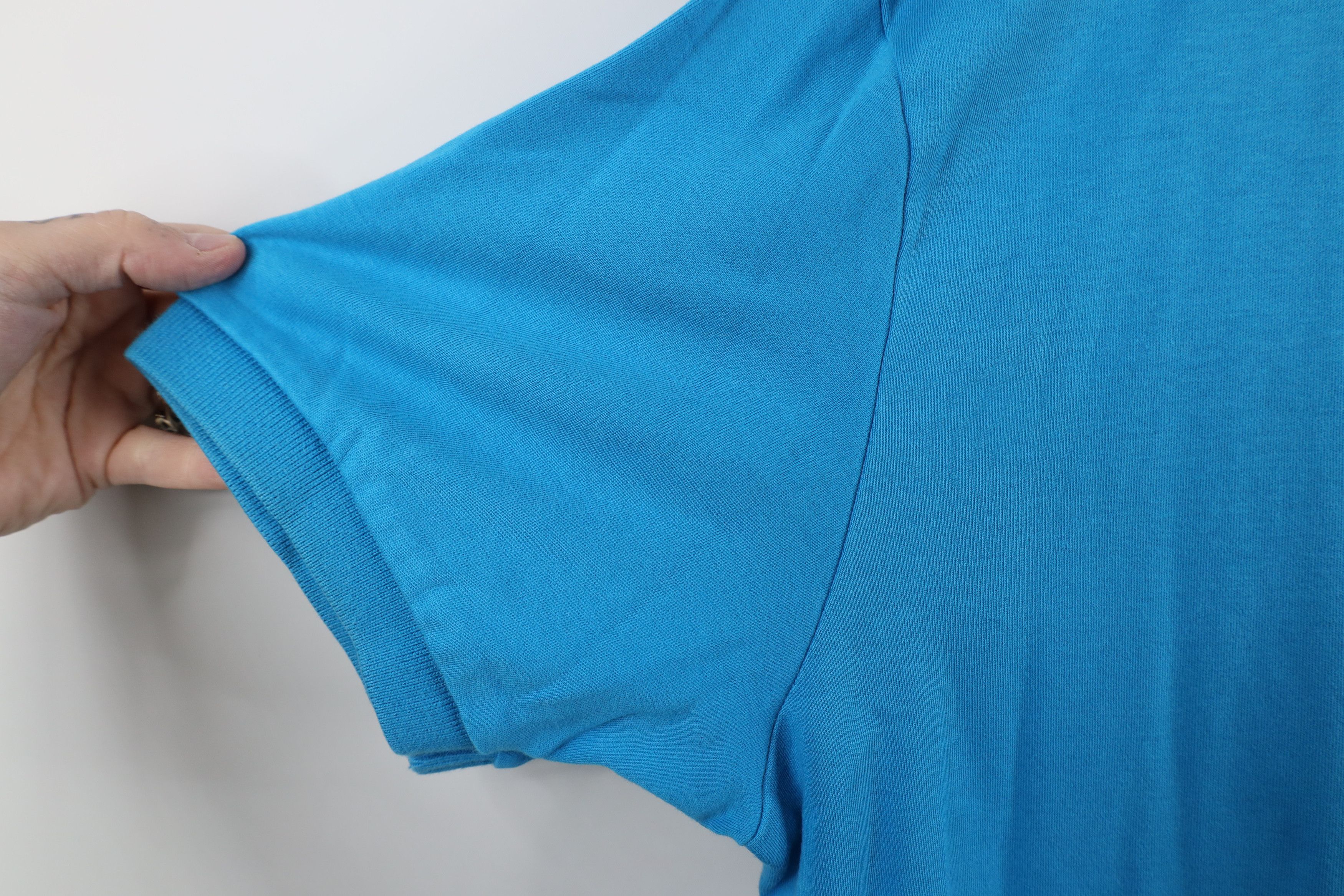 Ralph Lauren × Vintage Vintage 90s Ralph Lauren Cotton Knit Golf Polo Shirt Blue Size US L / EU 52-54 / 3 - 9 Thumbnail