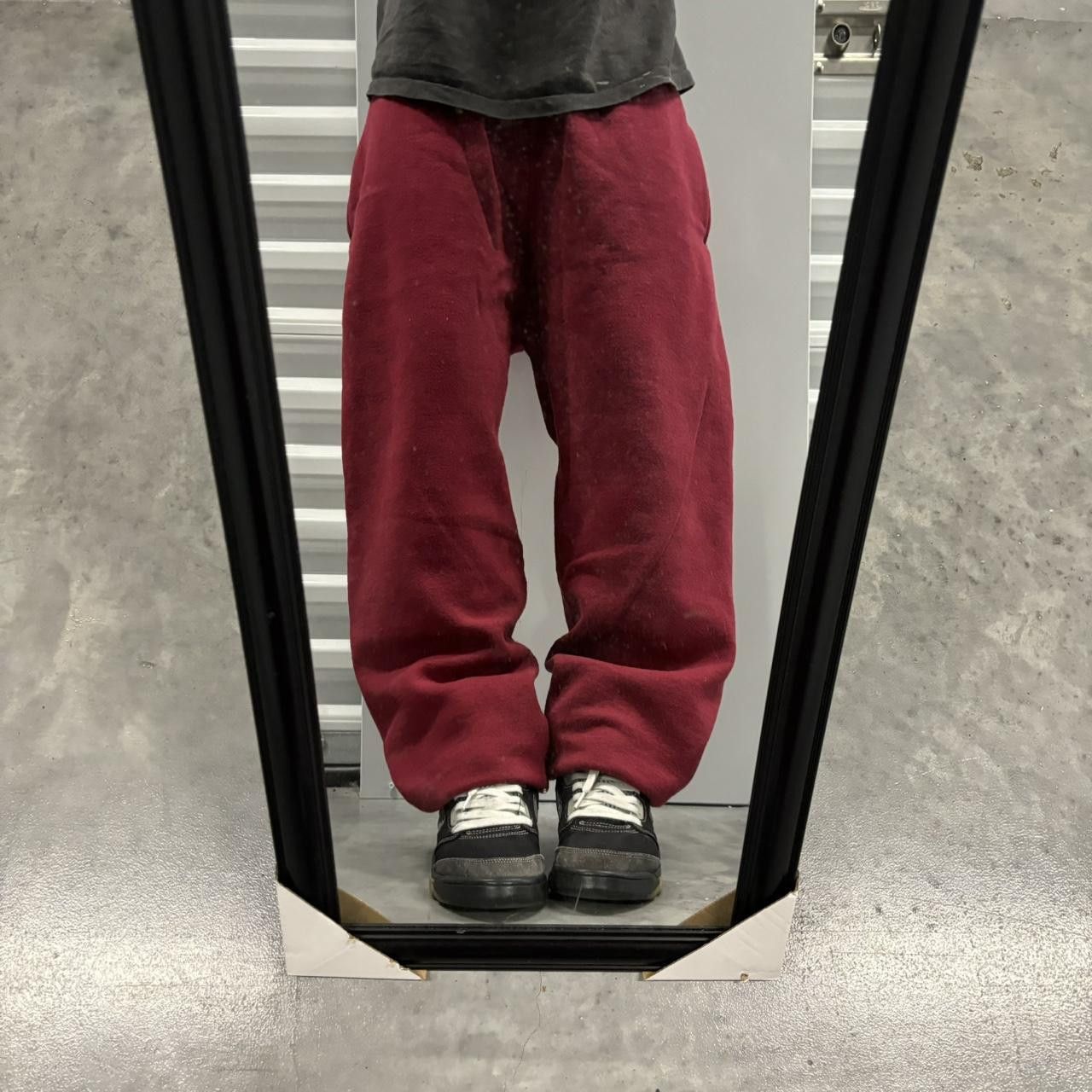 Japanese Brand × Vintage Crazy Vintage 90s Red Skater Comfy Essential Sweatpants! Size US 28 / EU 44 - 1 Thumbnail