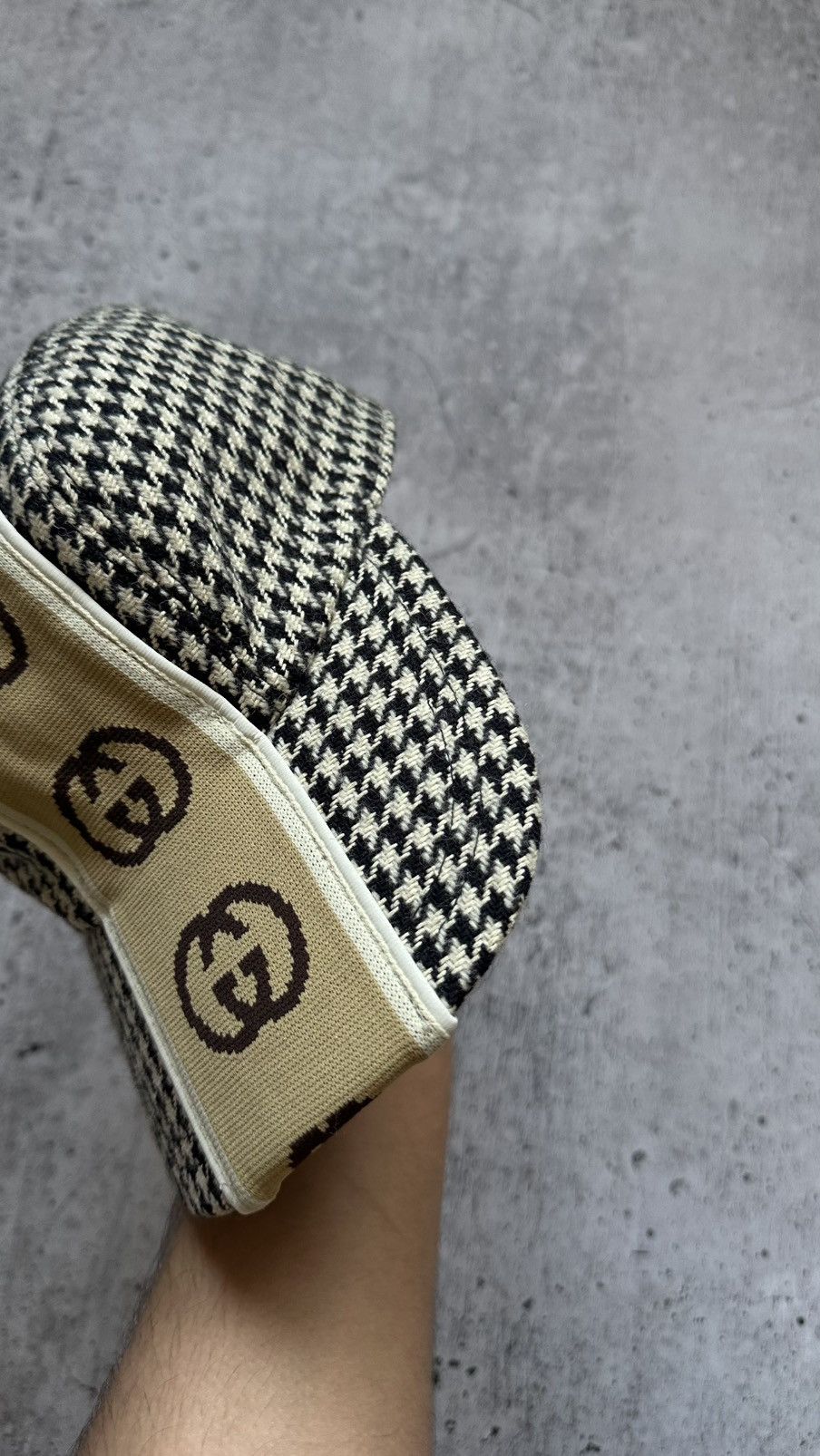 Gucci Gucci Multilogo Tweed Style Hat Size ONE SIZE - 11 Thumbnail