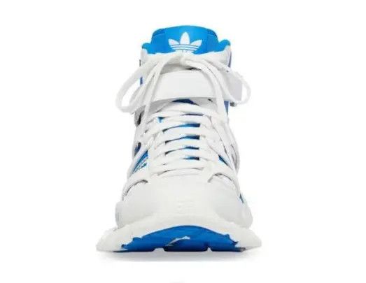Adidas × Balenciaga o1in1g0924 Track Forum Sneakers in White & Blue Size US 12 / EU 45 - 4 Thumbnail