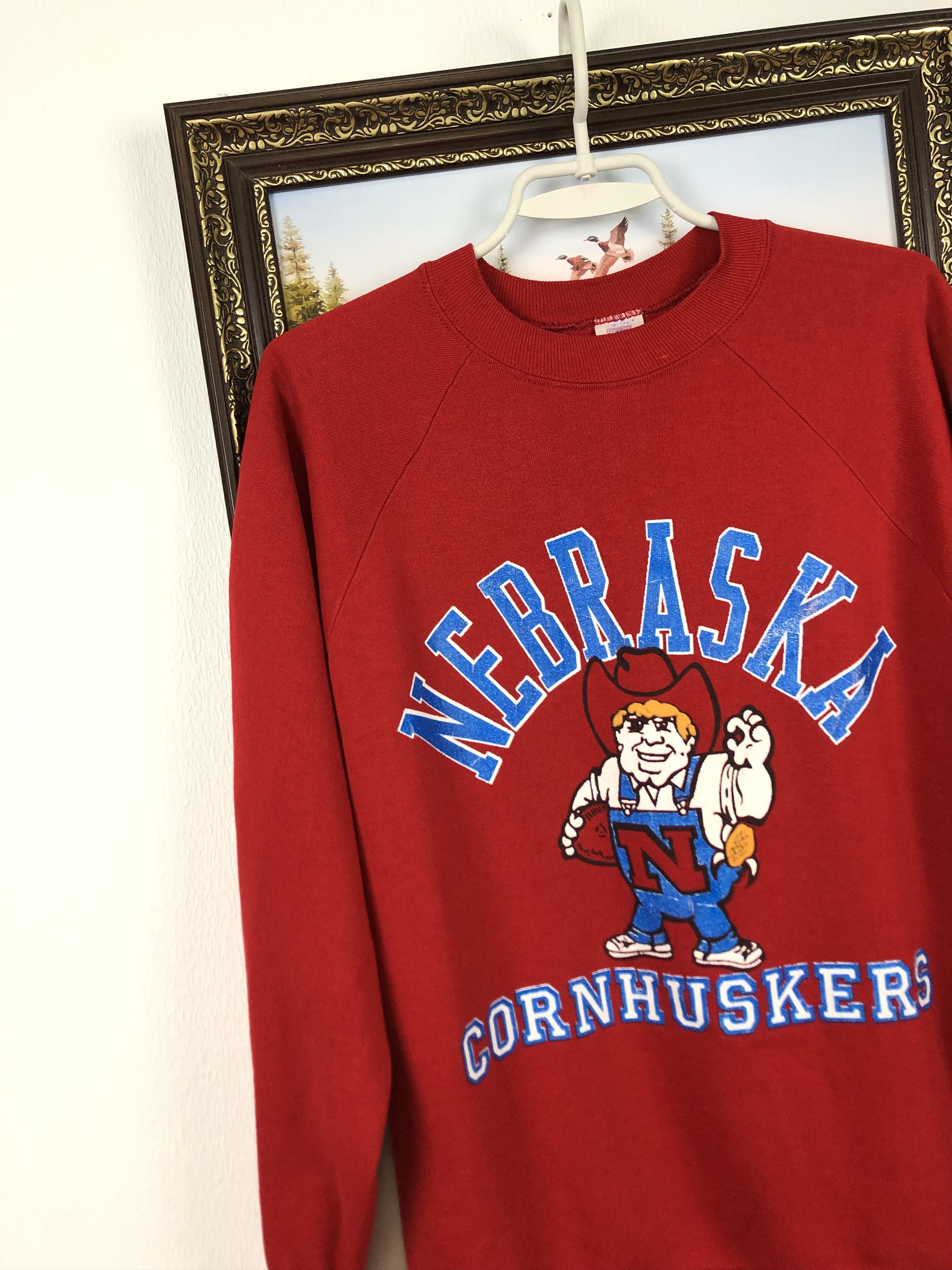 Vintage Vintage Nebraska Huskers Sweatshirt Football University Size US M / EU 48-50 / 2 - 5 Thumbnail