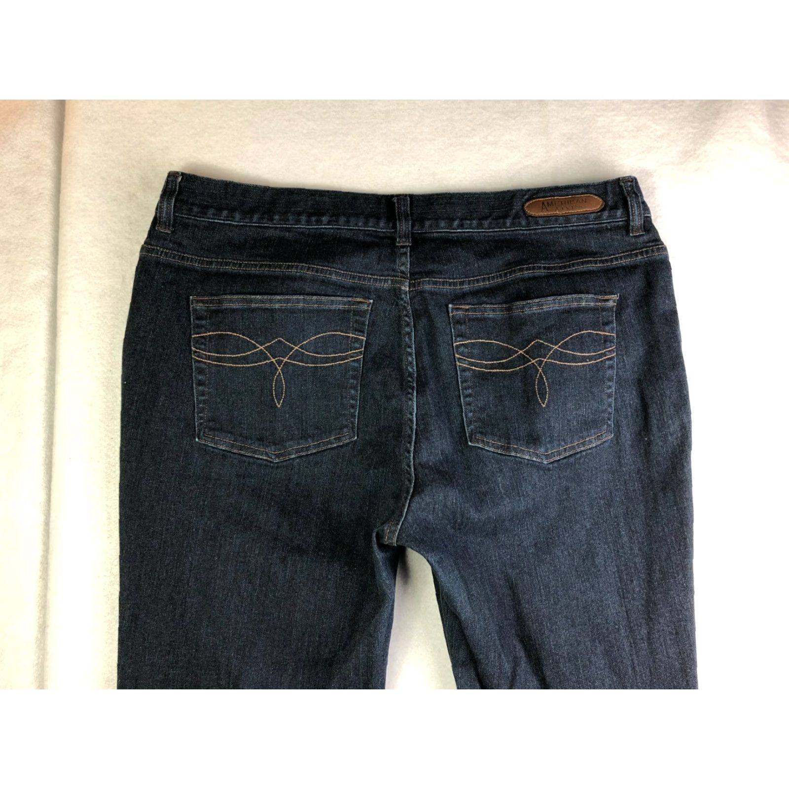 Vintage American Living Revere Slim Leg Jeans Womens Size 14 35x30 Measured Blue Size 36" / US 14 / IT 50 - 7 Thumbnail
