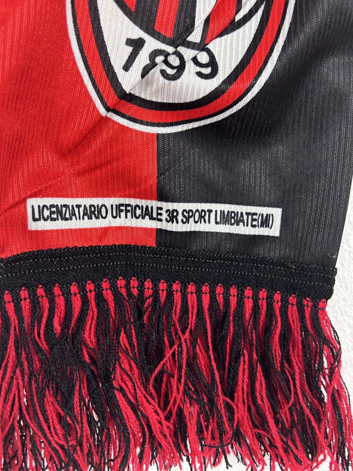 Vintage 90s Vintage AC Milan Polyester 3R Sport Scarf Size ONE SIZE - 6 Thumbnail