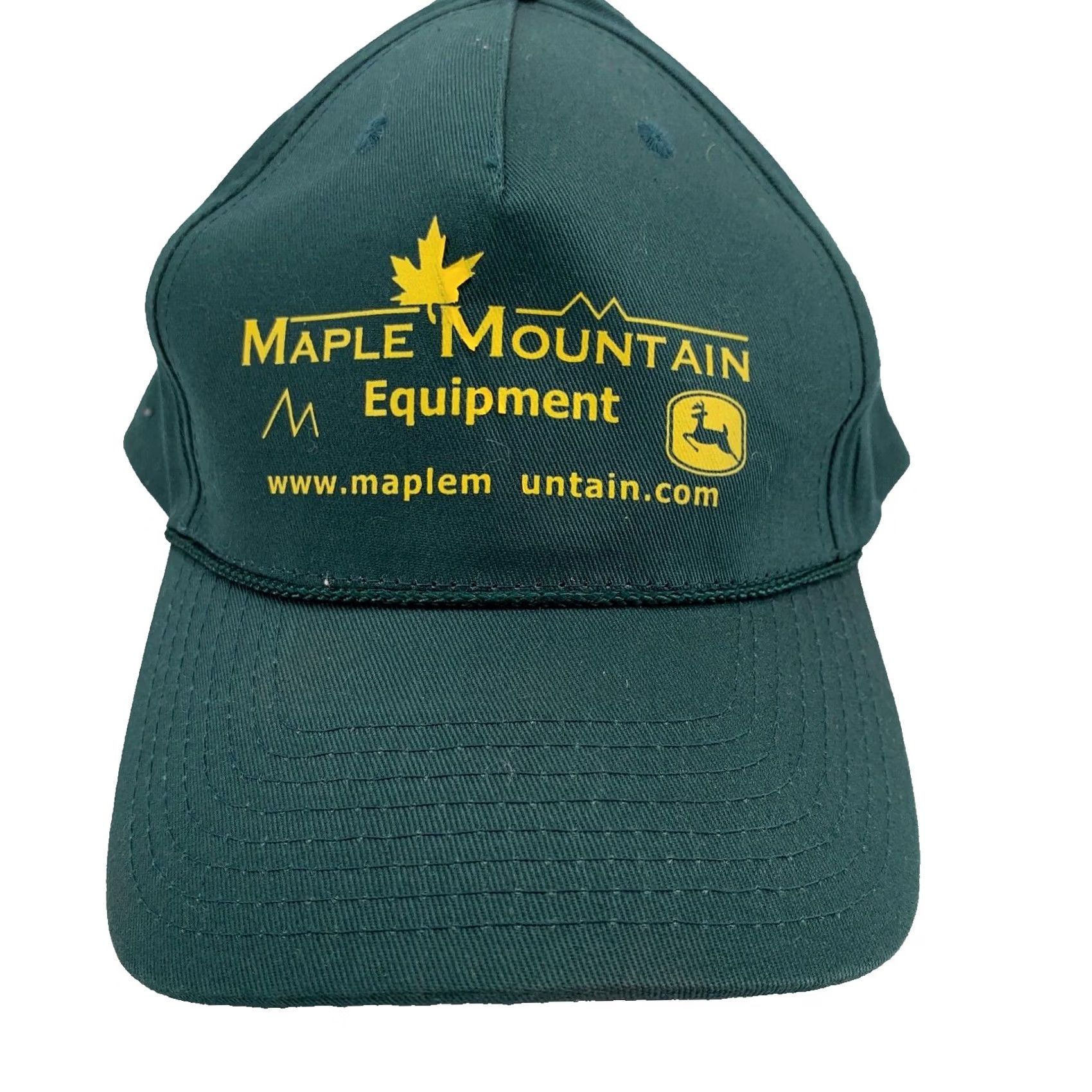 Vintage RCC Koozie Maple Mountain Farm Equipment Adjustable Baseball Cap Men Green Mens Cap Adjustable Green Shirtless? Size ONE SIZE - 2 Thumbnail