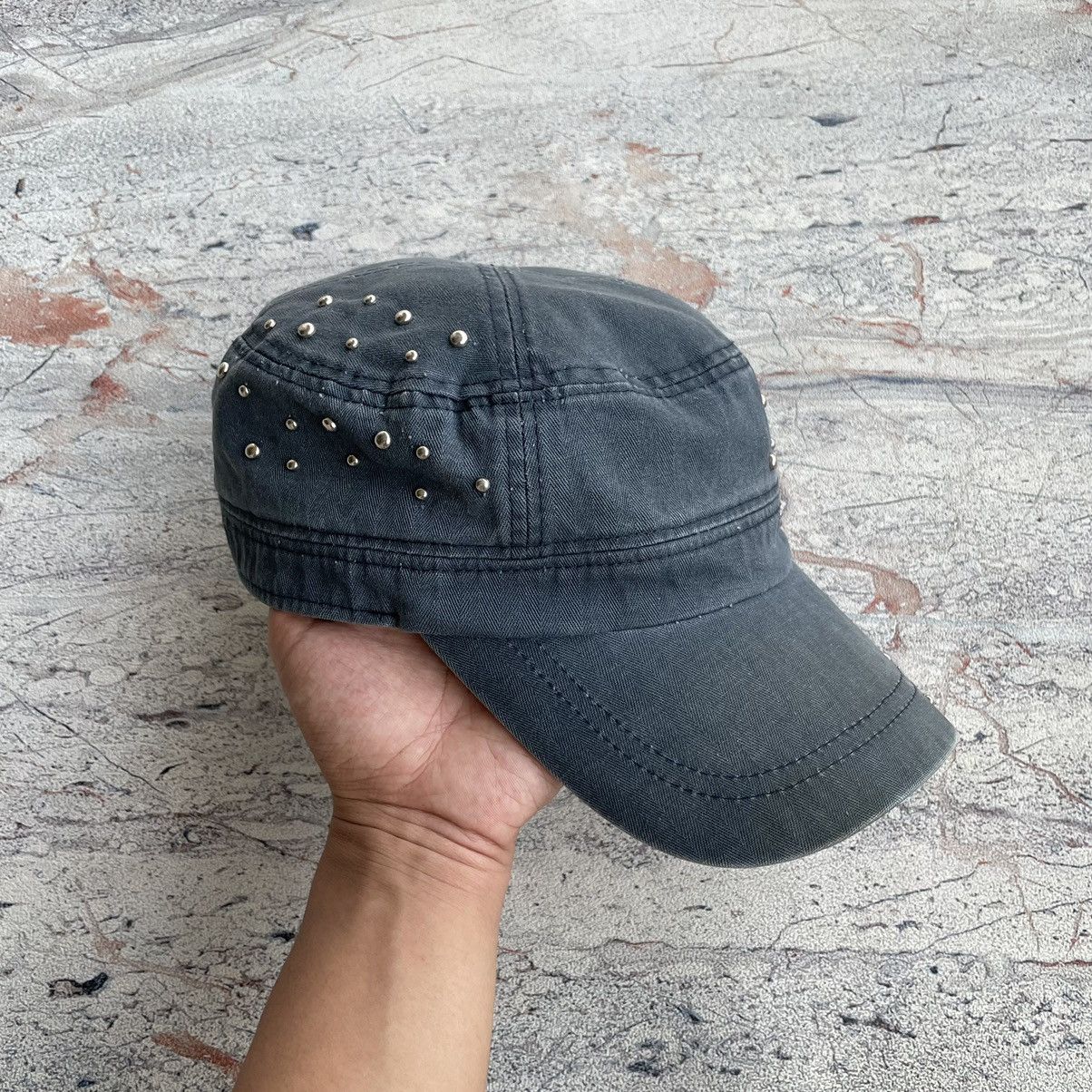 Japanese Brand Vintage Studded Faded Commando Hat Size ONE SIZE - 4 Thumbnail