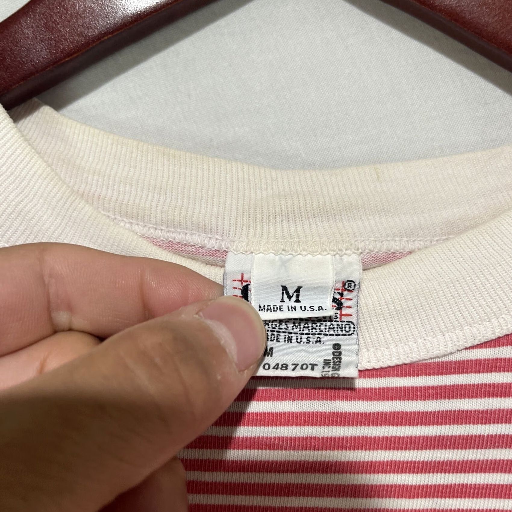 Guess VINTAGE GUESS Shirt Mens Medium Beverly Hills College Striped Tee Size US M / EU 48-50 / 2 - 6 Thumbnail