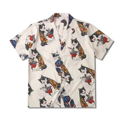 Other Harajuku Cat Polo Shirt Men Size US XXL / EU 58 / 5 - 1 Thumbnail
