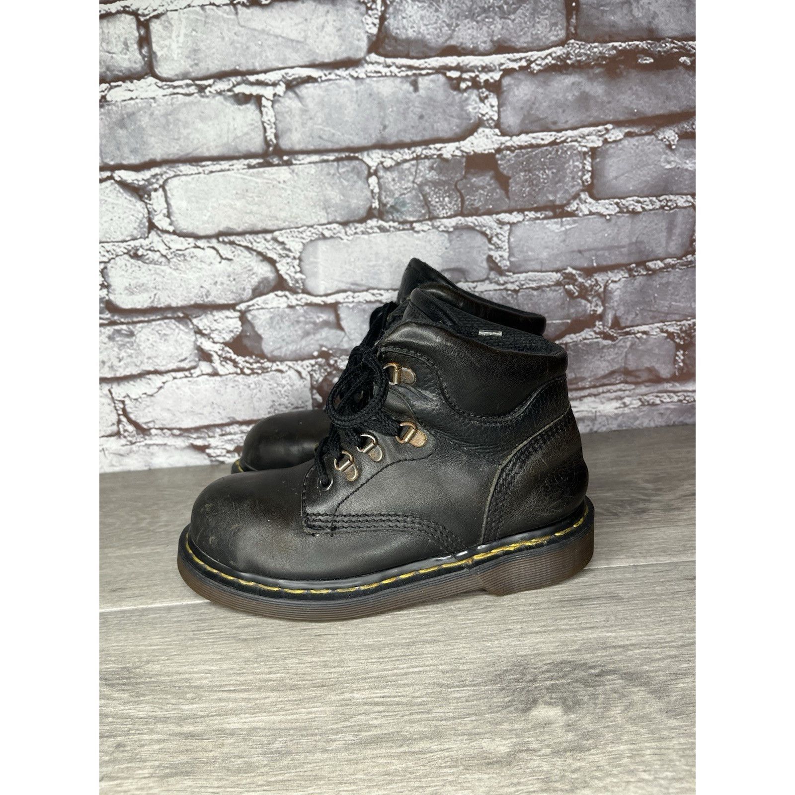 Dr. Martens Vintage Docs Dr. Martens Doc 7735 Combat Black Boots Women’s Size US 5 / IT 35 - 1 Thumbnail