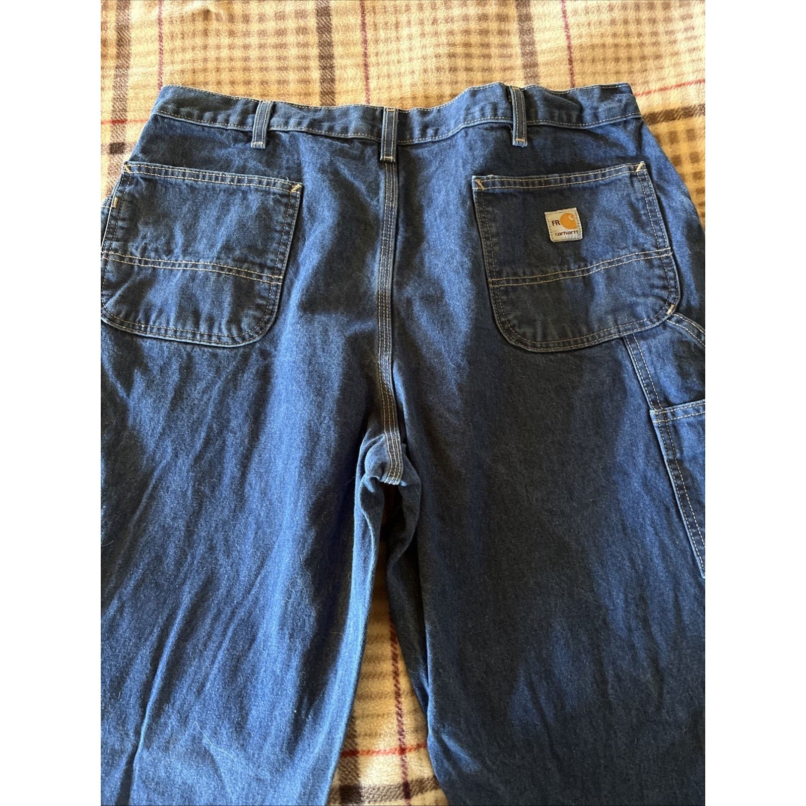 Carhartt Carhartt Flame Resist Jeans Men’s 38x32 Denim Blue Dark Wash Size US 38 / EU 54 - 11 Thumbnail