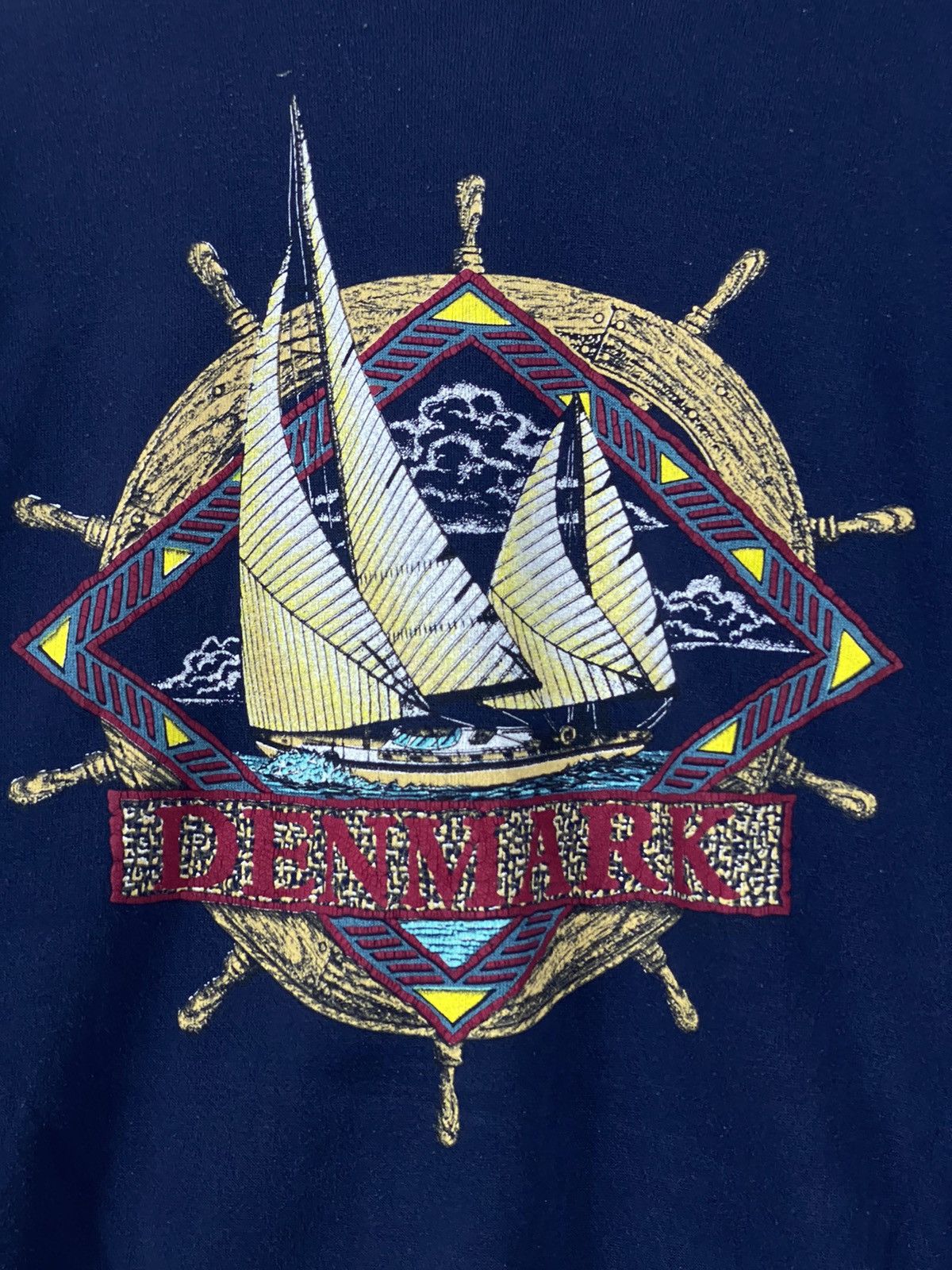 Vintage Vintage 80s Denmark Sweatshirt Size US M / EU 48-50 / 2 - 7 Thumbnail
