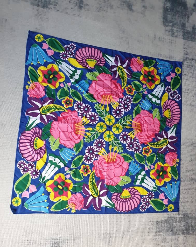 Japanese Brand Lush flower multicolour scarves Size ONE SIZE - 5 Thumbnail