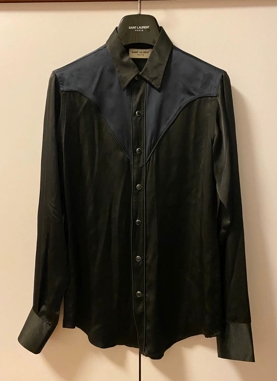 Saint Laurent Paris Mulberry silk shirt