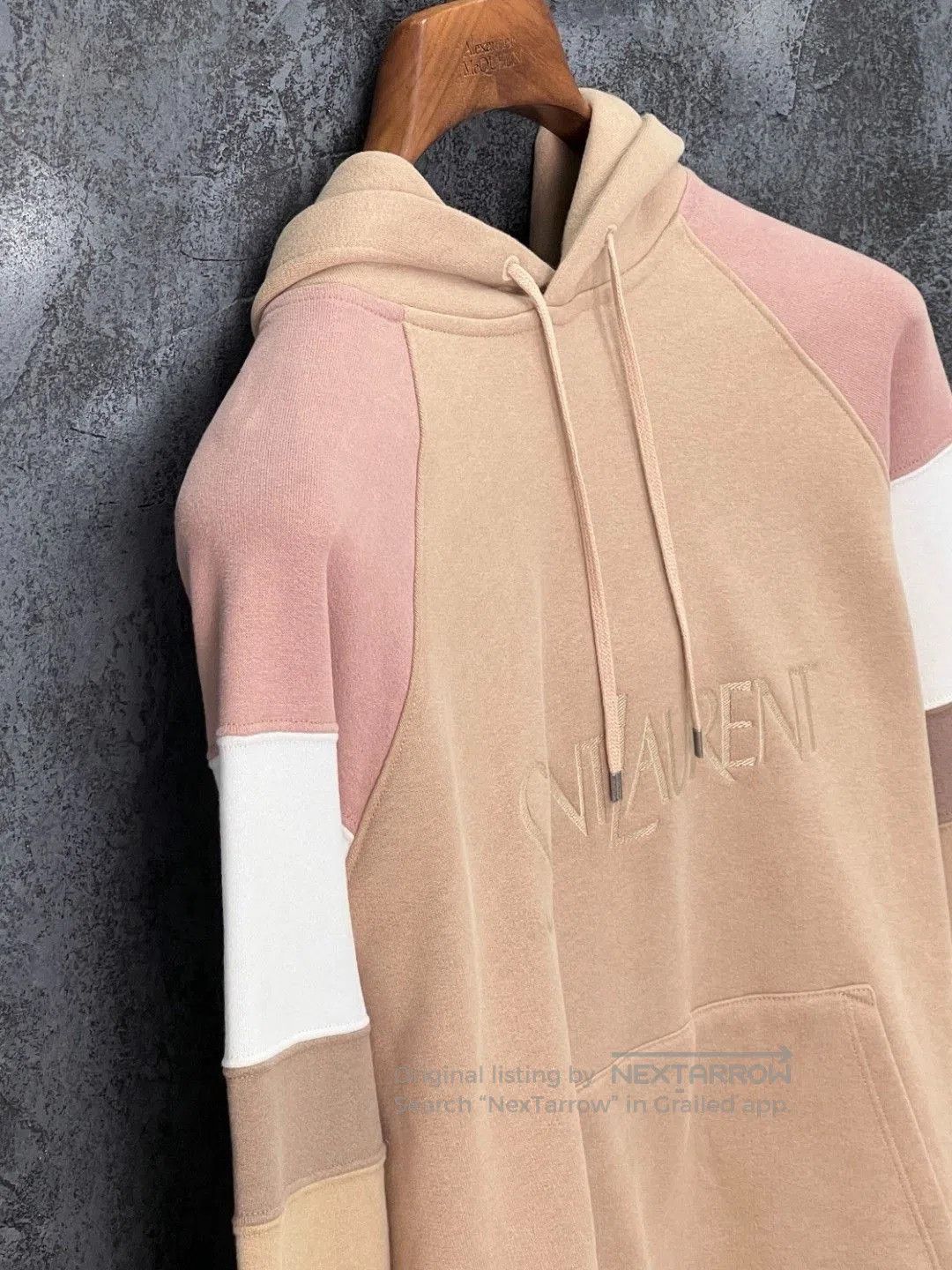 Saint Laurent Paris SAINT LAURENT Embroidered Striped Hoodie. Size US M / EU 48-50 / 2 - 6 Thumbnail