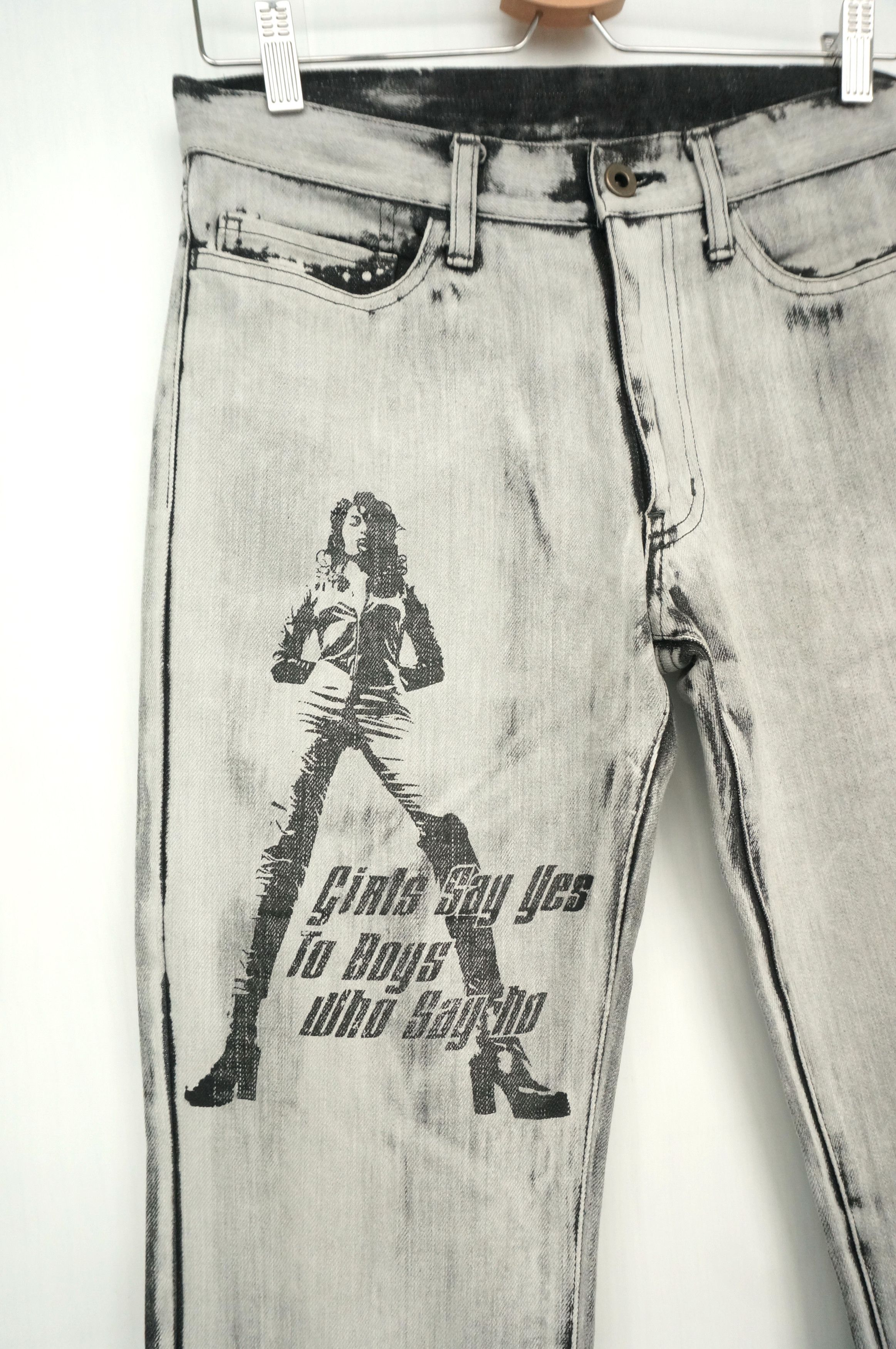 Vintage 🔥Dope Japan EDGE RUPERT Flared Acid Wash Vintage Jeans Size US 29 - 3 Thumbnail