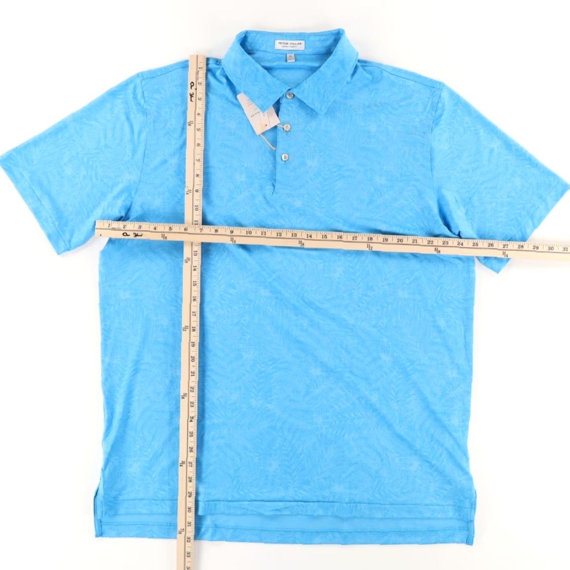 Peter Millar Peter Millar Syvan Jersey Tropical Print Polo Shirt Blue Men's XL Shirt Size US XL / EU 56 / 4 - 3 Thumbnail