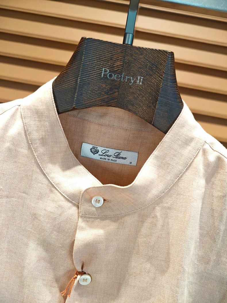 Loro Piana LORO PIANA Men's linen shirt Size US M / EU 48-50 / 2 - 2 Thumbnail