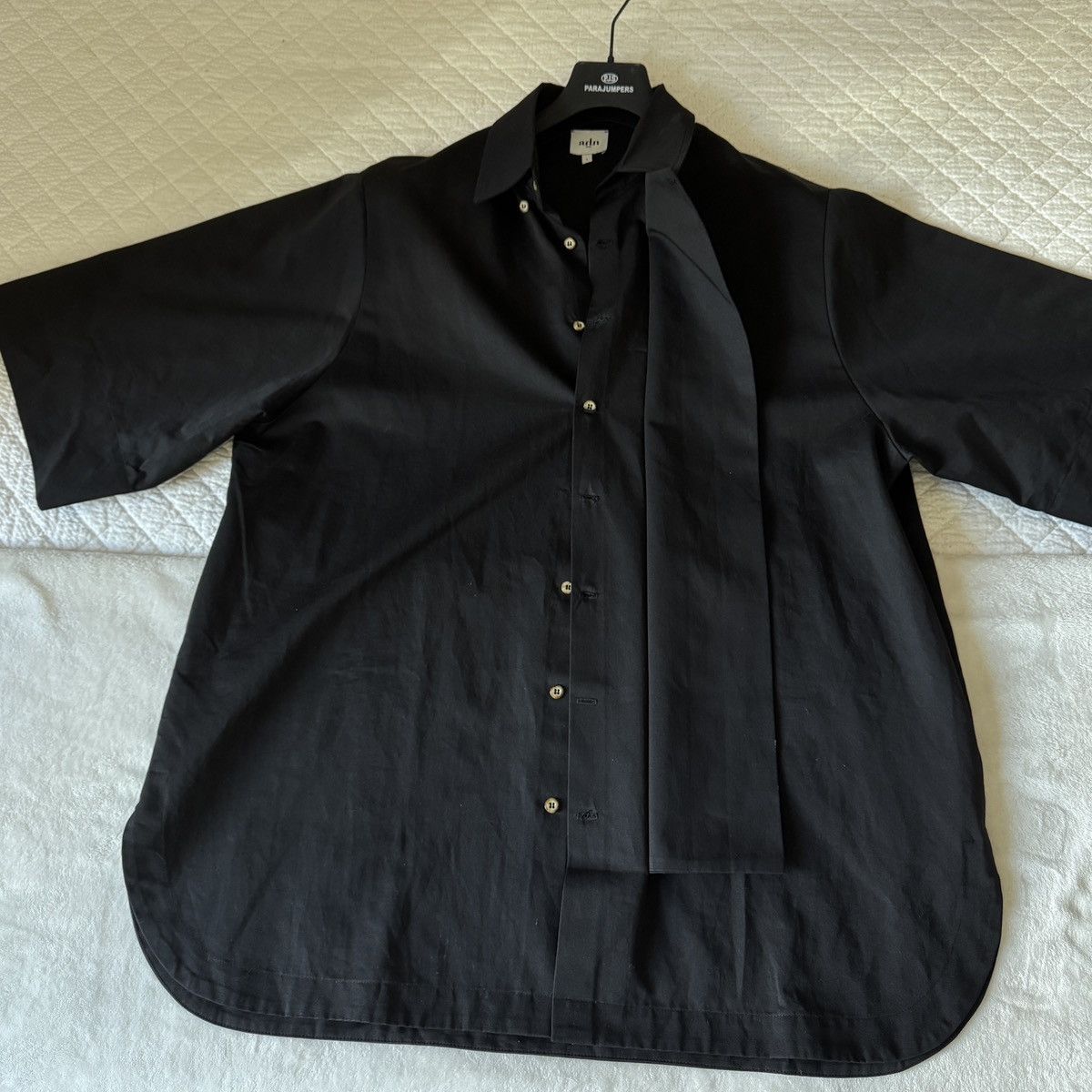 Other ADN Black Cotton - Linen Shirt Size US L / EU 52-54 / 3 - 6 Thumbnail