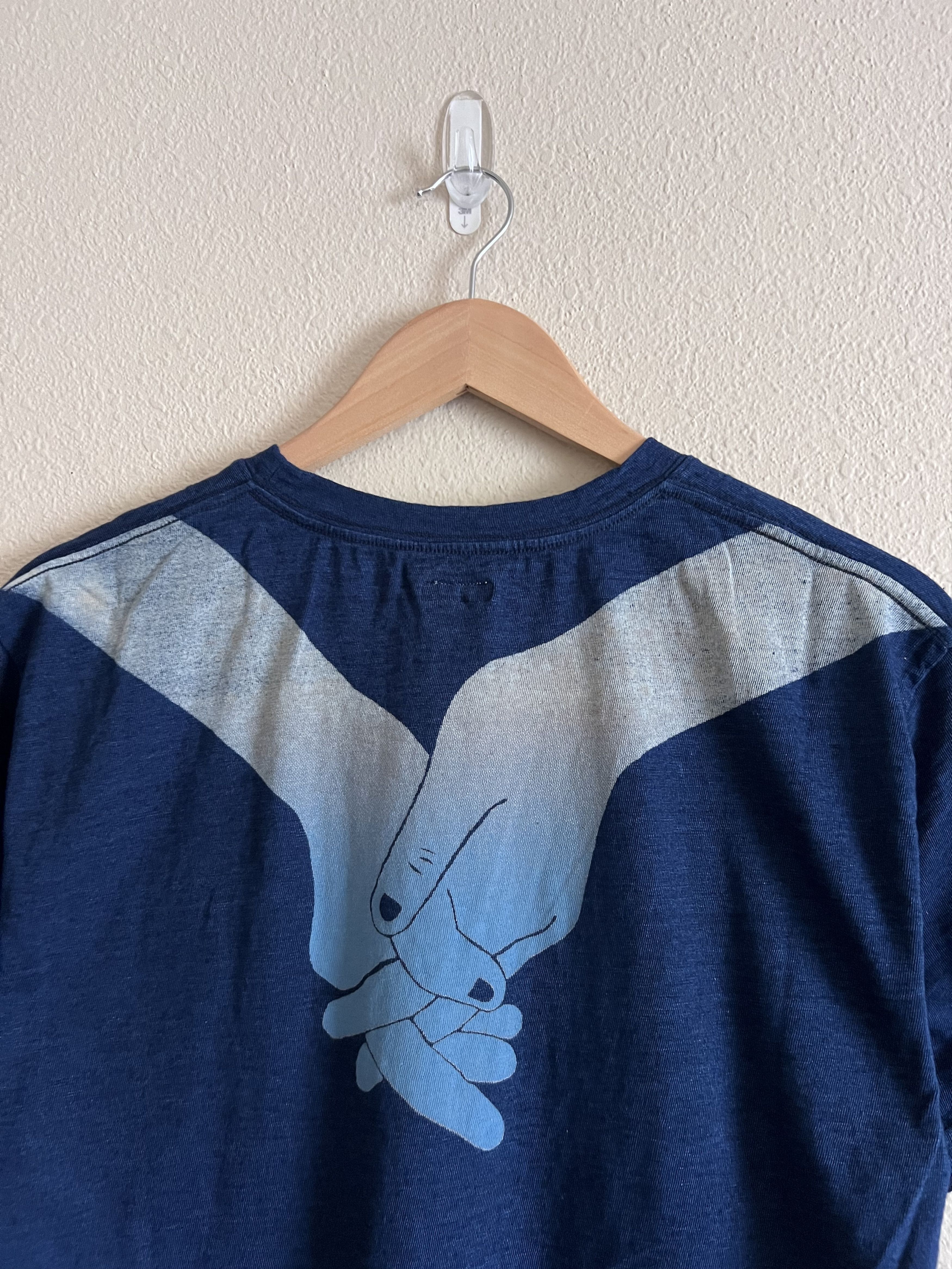 Kapital Kapital Blue Hands IDG Jersey Tee in Blue Size US M / EU 48-50 / 2 - 2 Thumbnail