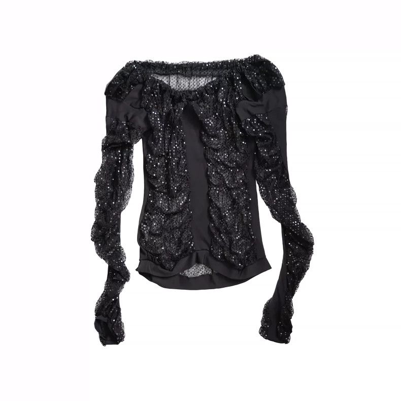 Vivienne Westwood Vivienne Westwood Black sheer top with glitter Size M / US 6-8 / IT 42-44 - 5 Thumbnail