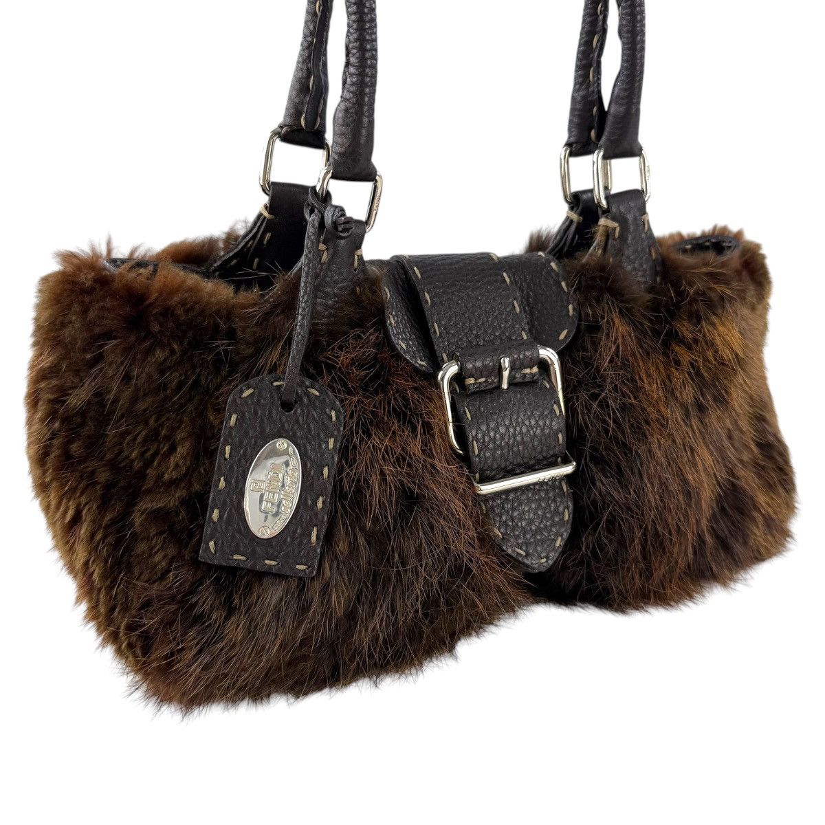 Fendi Fendi Selleria Fur Shoulder Bag Size ONE SIZE - 5 Thumbnail