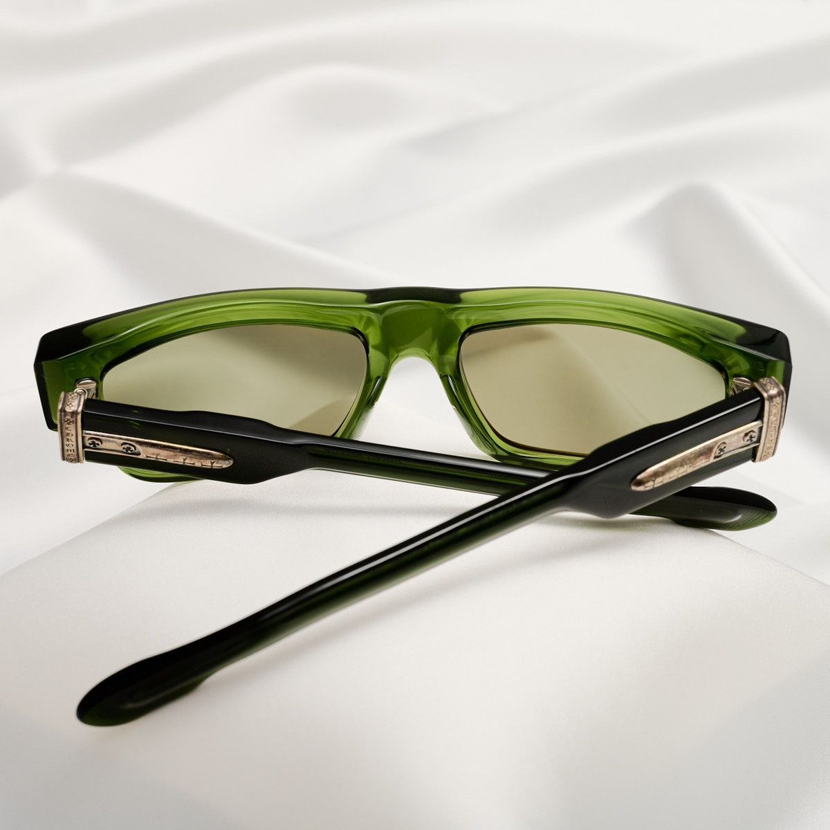 Chrome Hearts CHROME HEARTS GIRTH QUAKE DARK OLIVE SUNGLASSES Size ONE SIZE - 7 Thumbnail