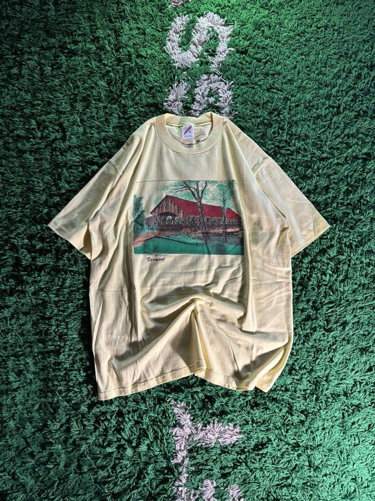 Jerzees Vintage 1987 Jerzees USA Vermont Tee Size US XL / EU 56 / 4 - 2 Thumbnail