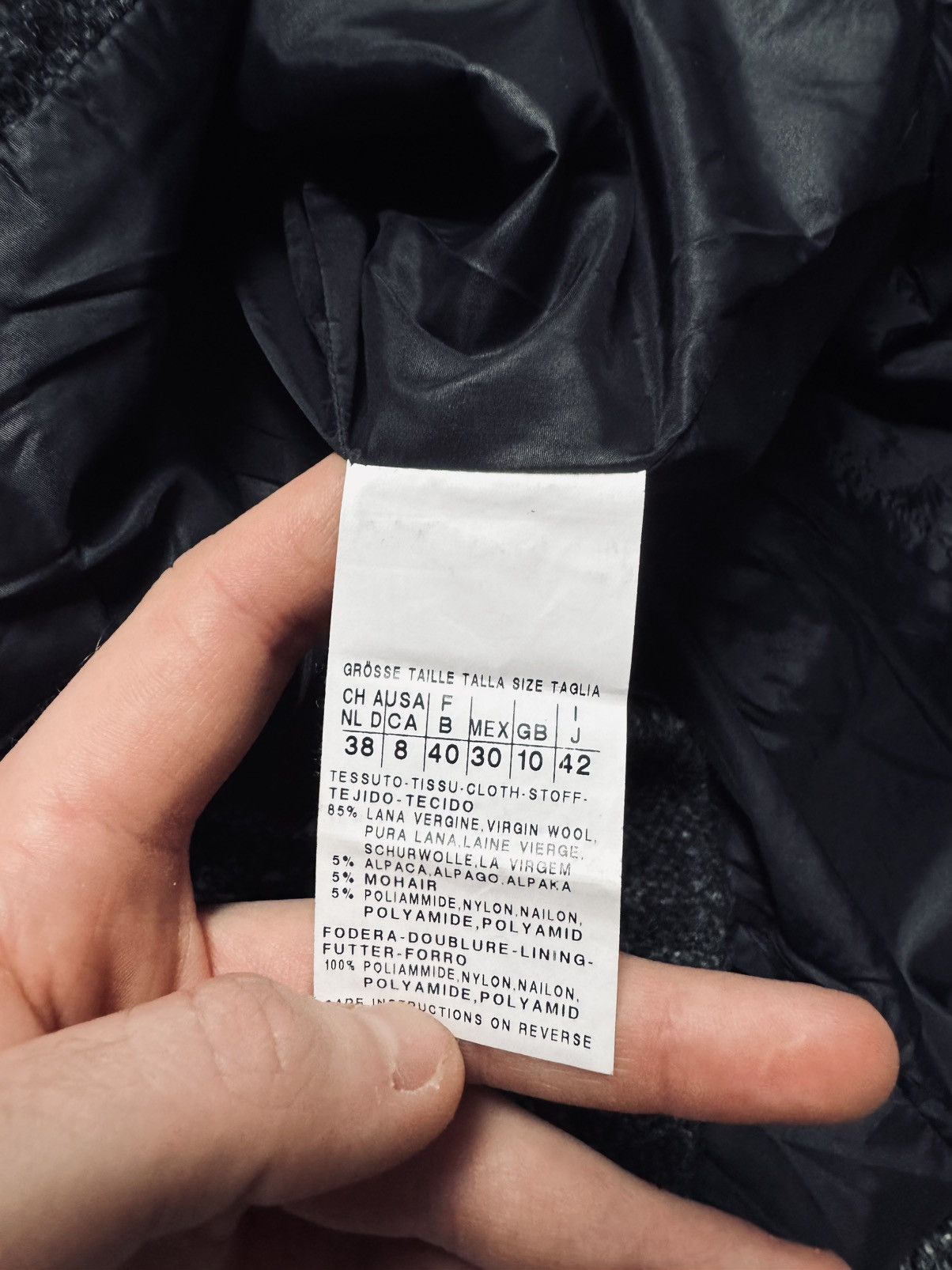 Other Max Mara Wool Rain Coat women grey 40 black Size US L / EU 52-54 / 3 - 5 Thumbnail
