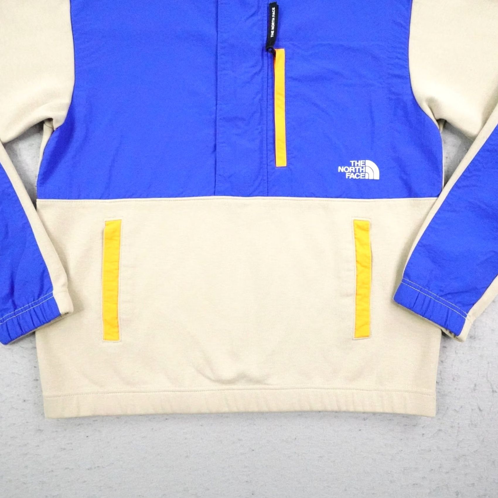 The North Face North Face Jacket Mens S Blue Beige 1/4 Zip Pullover Windbreaker Anorak Coat Size US S / EU 44-46 / 1 - 3 Thumbnail