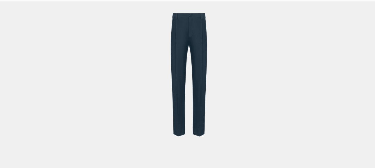 DIOR TEARS Wide-Leg Pants Navy Blue