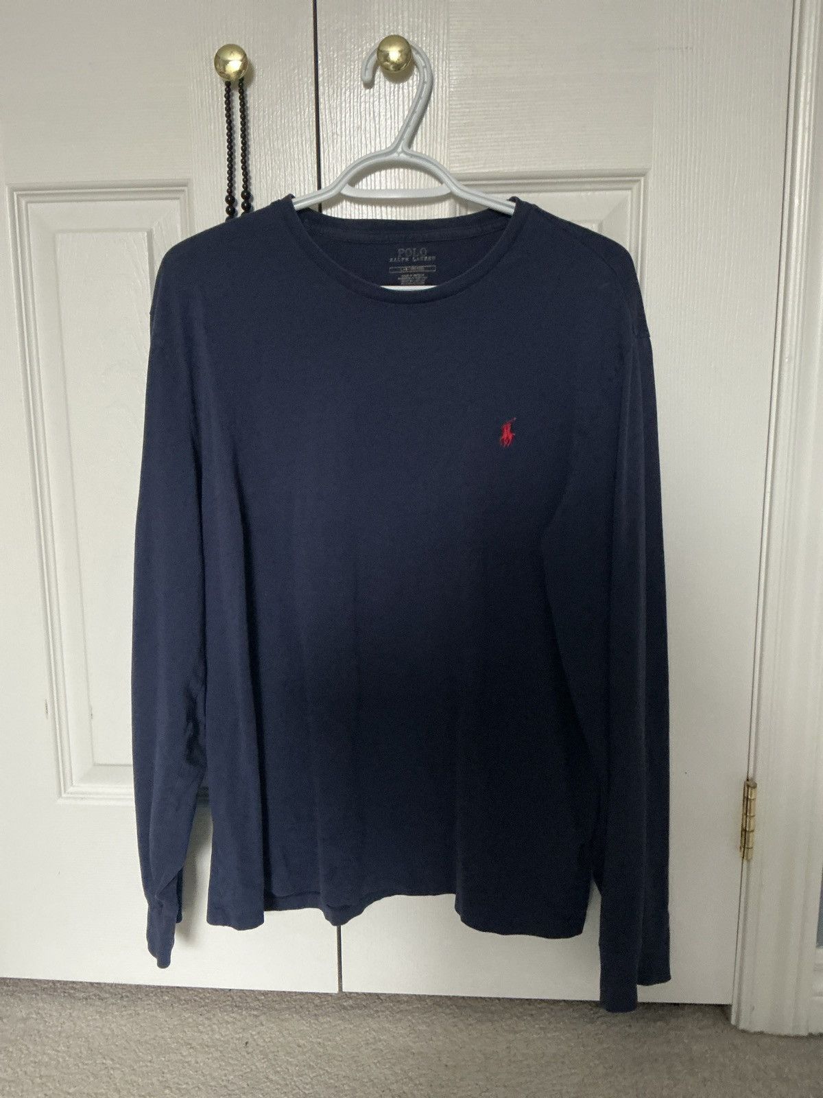 Polo Ralph Lauren Navy Small Horse Shirt Size US L / EU 52-54 / 3 - 1 Thumbnail