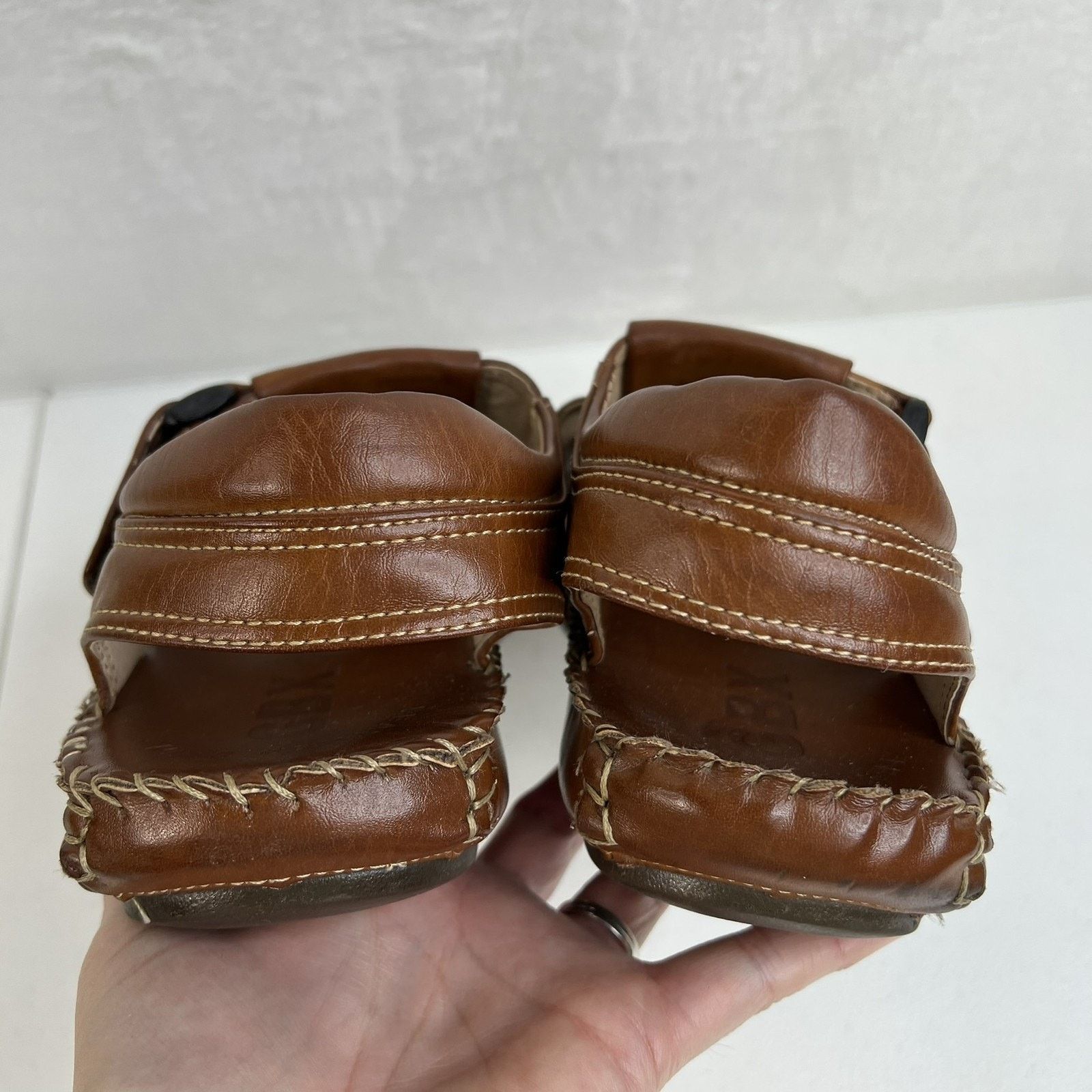 GBX GBX Size 9M Fisherman Sandals Brown Leather Casual Comfort Size US 9 / EU 42 - 11 Thumbnail