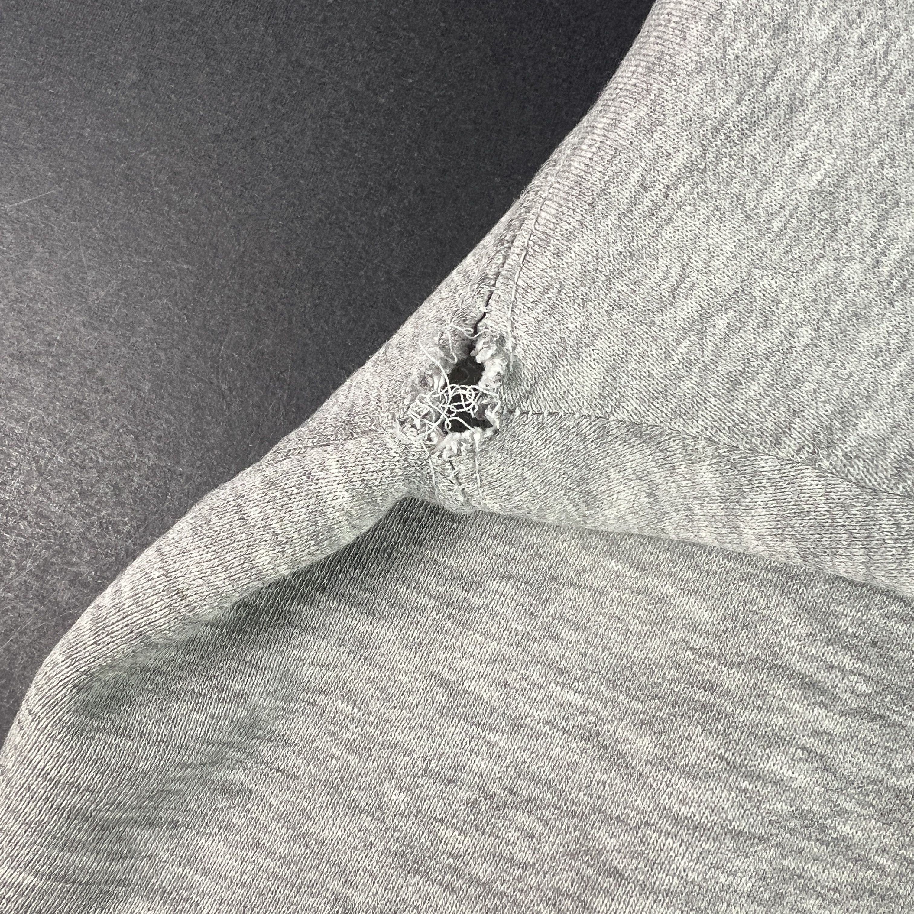 Nike VTG 90s Nike Sweatshirt Grey & Blue Logo Thrashed Crewneck Size US XL / EU 56 / 4 - 2 Thumbnail