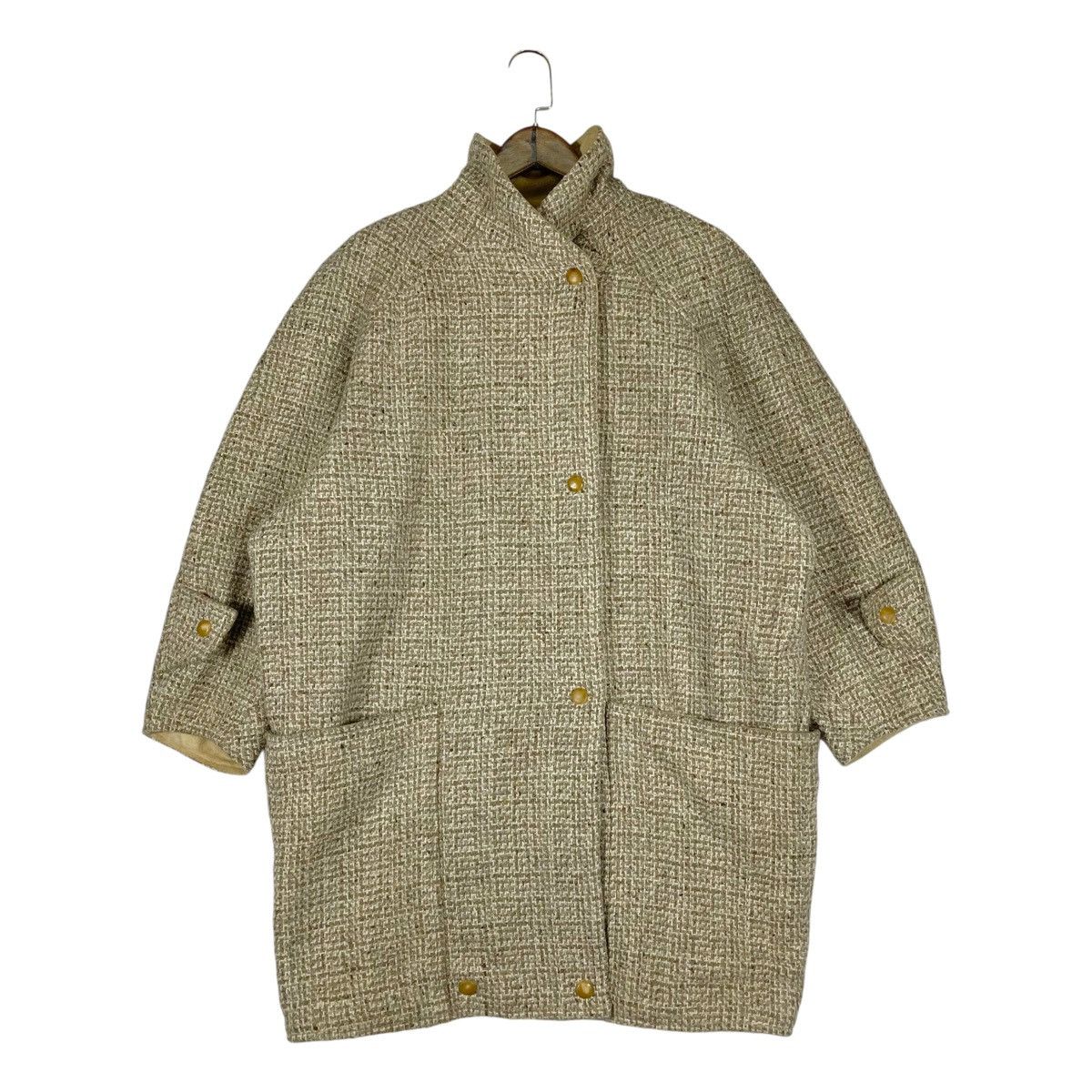 Other Vtg 1980s Archival Anne Marie Beretta Paris Wool Coat Tweed Size XS / US 0-2 / IT 36-38 - 3 Thumbnail