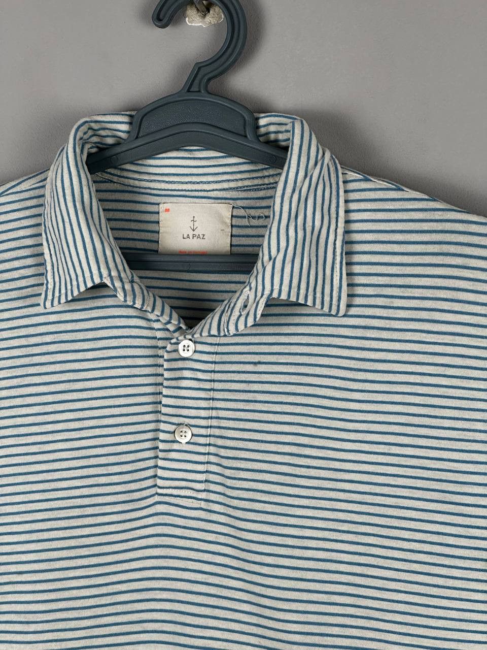 La Paz Luxury La Paz Organic Cotton Striped Polo T Shirt Size US M / EU 48-50 / 2 - 4 Thumbnail