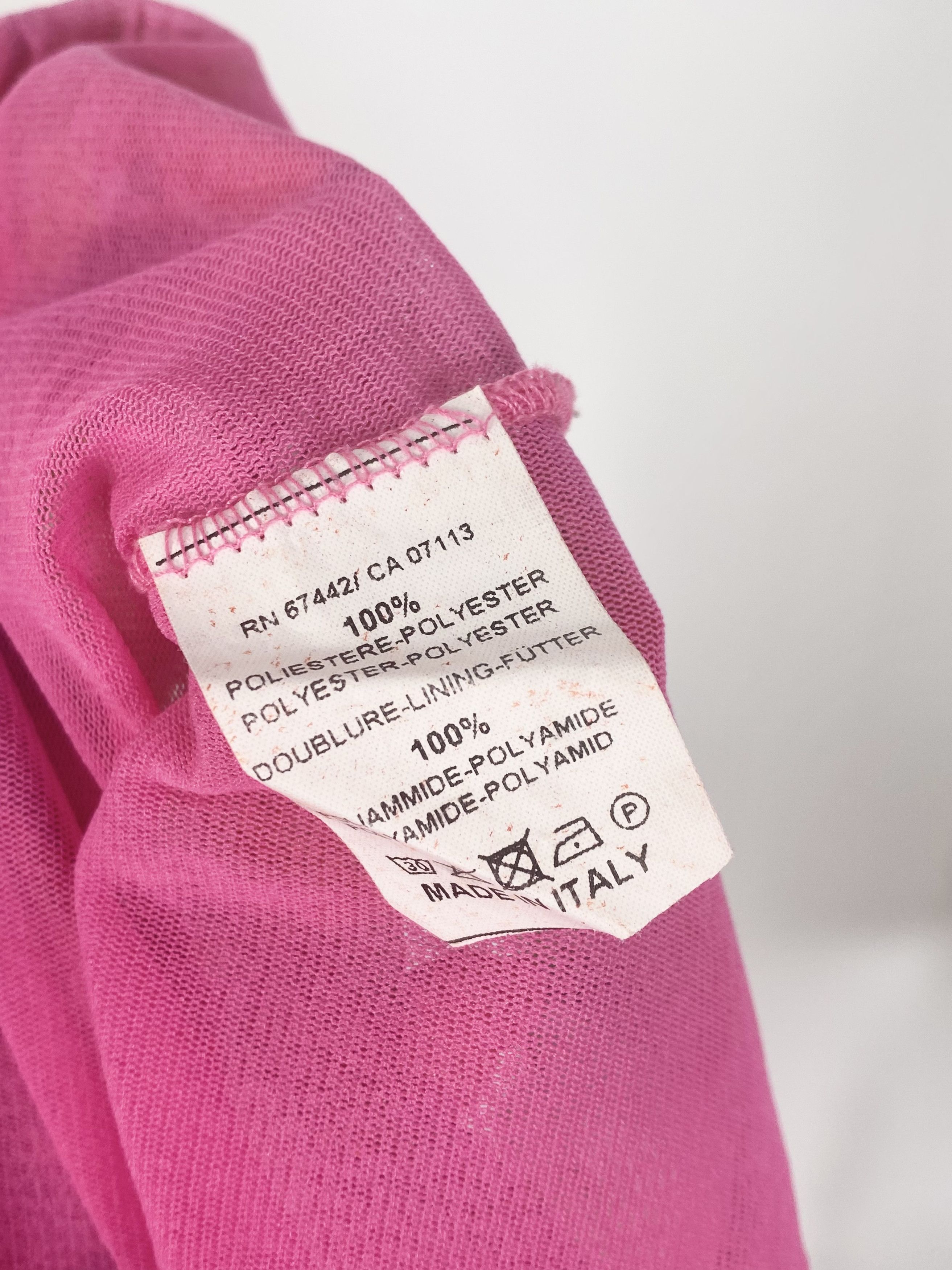 Other Pink Floral Mesh Shirt - Peruggi Italian Designer Vintage Size S / US 4 / IT 40 - 4 Thumbnail