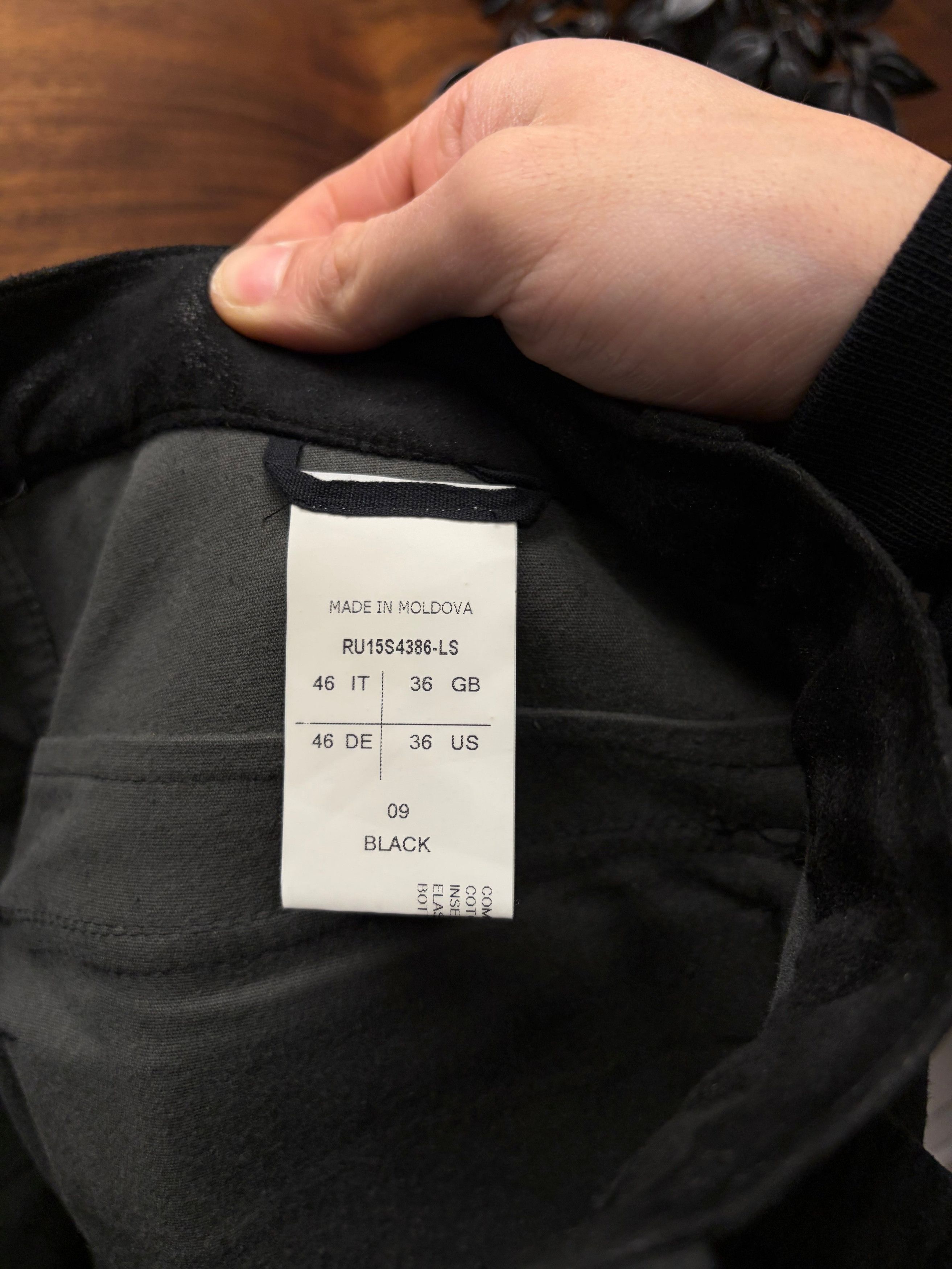 Rick Owens SS2015 Rick Owens ‘Faun’ Black Suede ‘Memphis Cut’ Leather Biker Pants Size US 30 / EU 46 - 6 Thumbnail